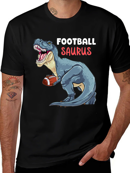 Football Saurus T-Shirt: Dinosaur Sports Tee