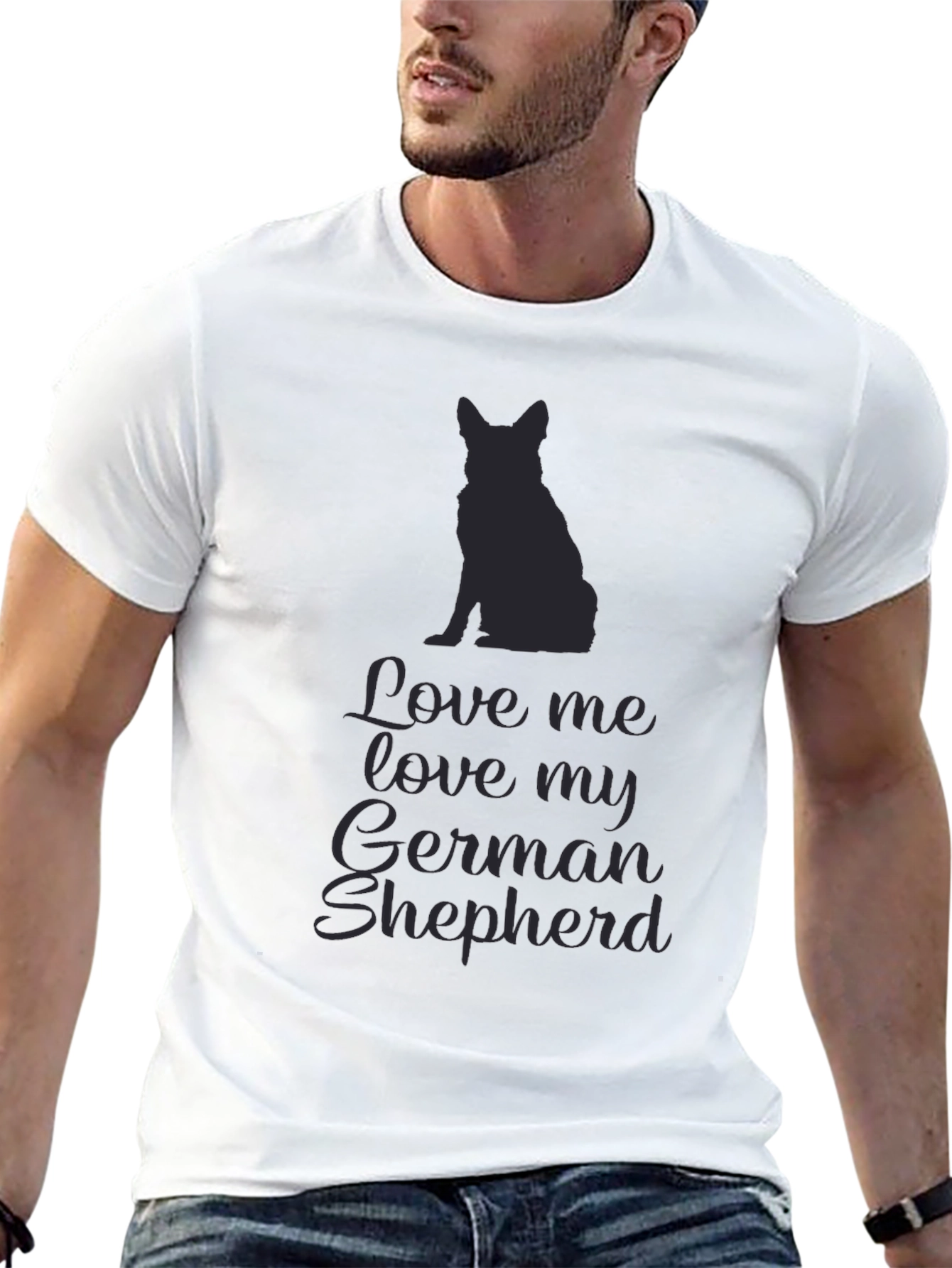 Love Me Love My German Shepherd Graphic Tee