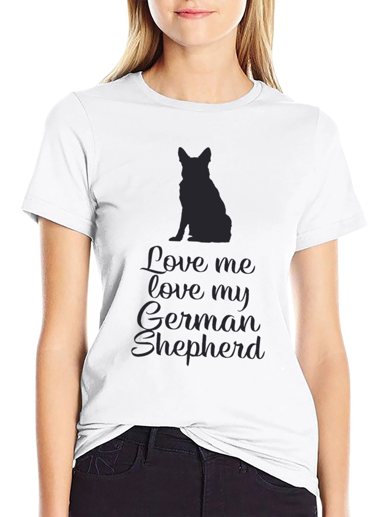 Love Me Love My German Shepherd Graphic Tee