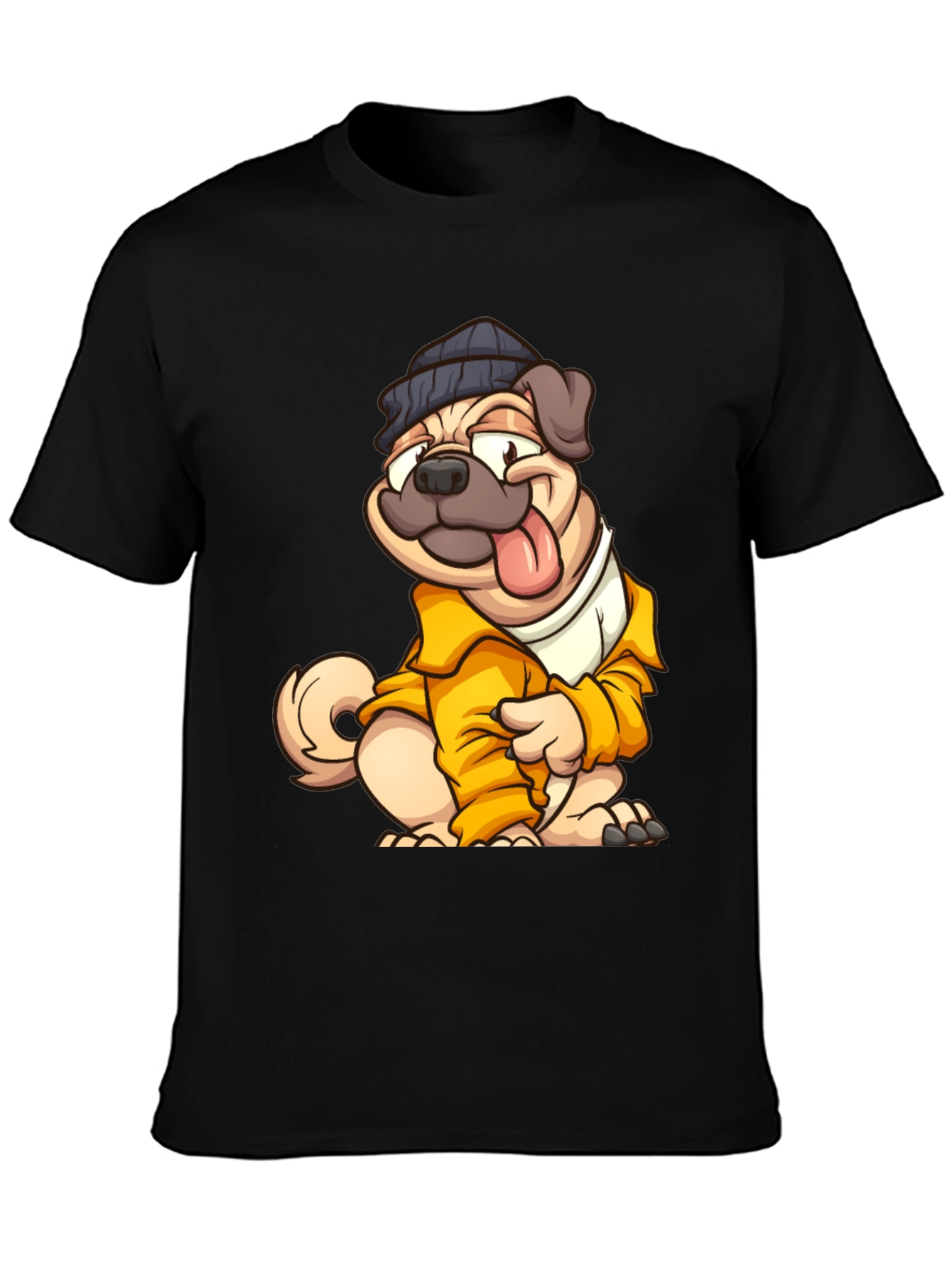 Cool Cartoon Pug T-Shirt