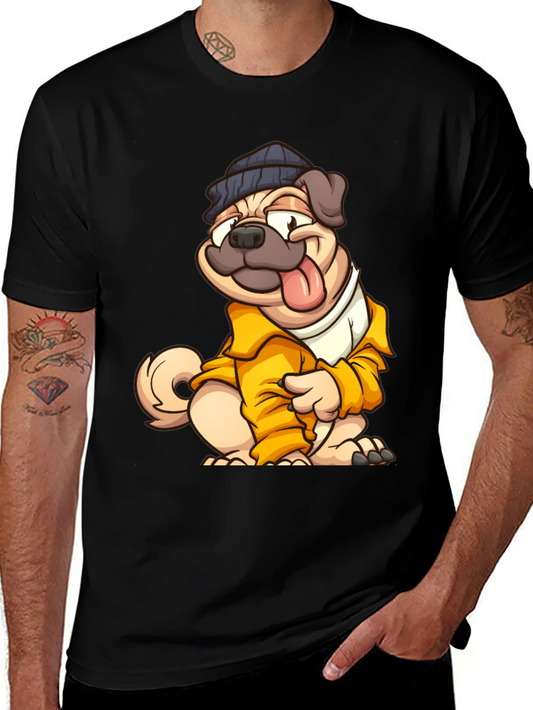 Cool Cartoon Pug T-Shirt