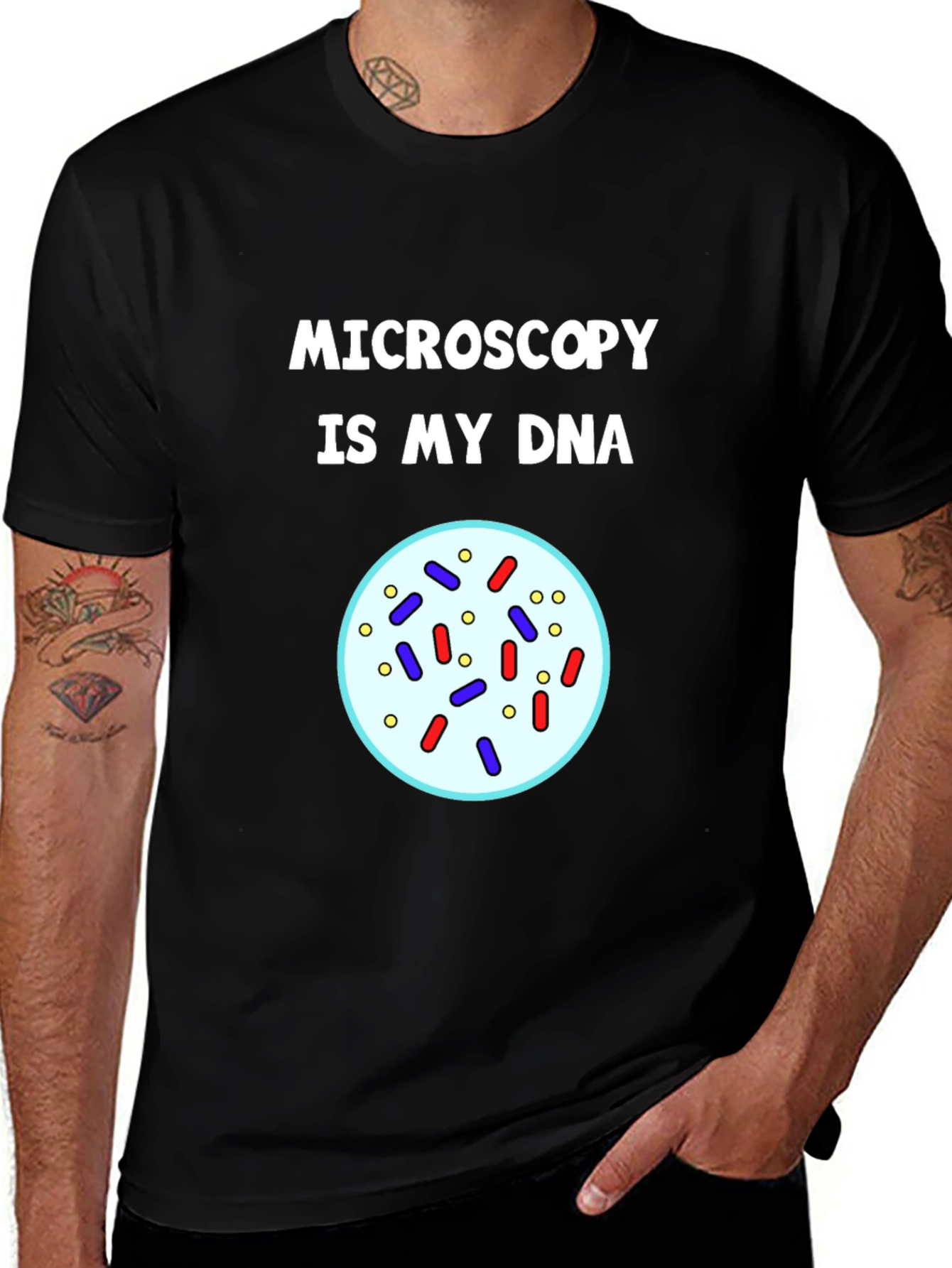 Microscopy DNA T-Shirt - Science Lover Gift