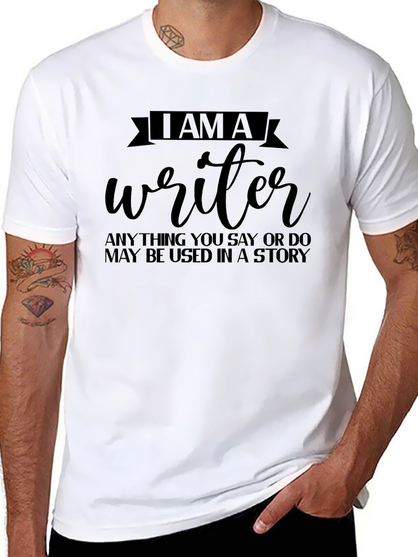 I AM A Writer T-Shirt Story Inspiration Tee