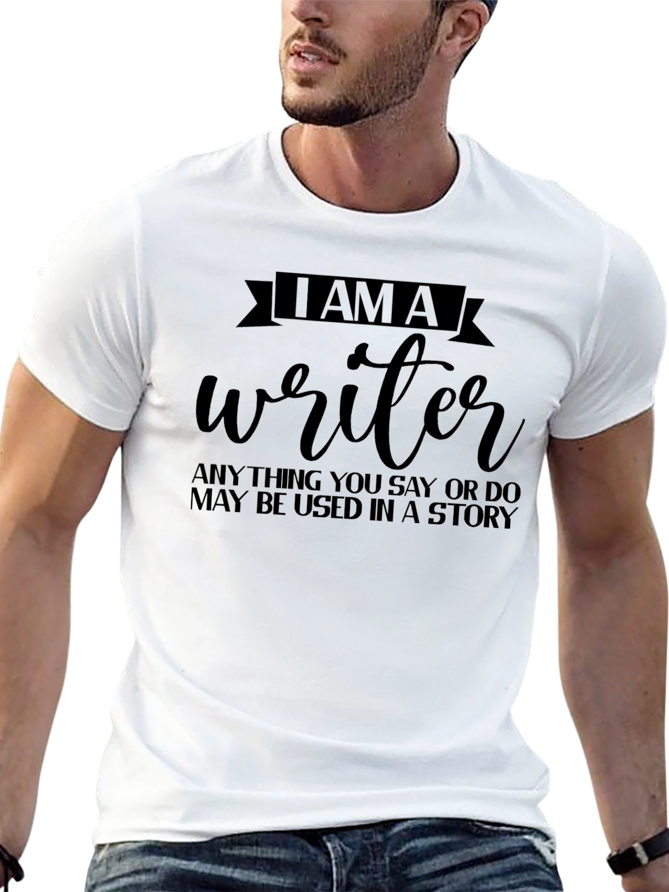 I AM A Writer T-Shirt Story Inspiration Tee