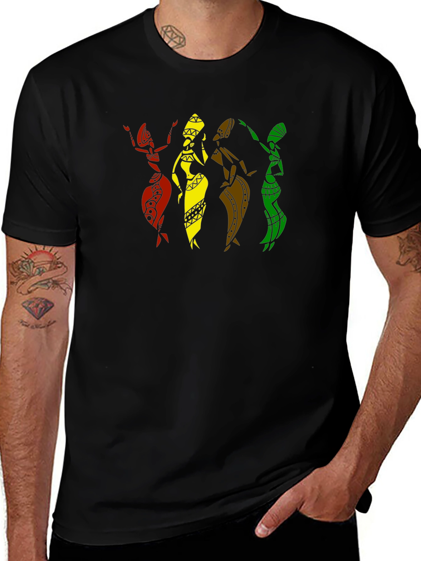 African Women Silhouette Graphic T-Shirt