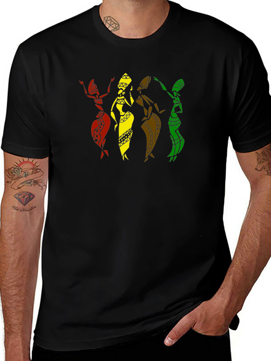 African Women Silhouette Graphic T-Shirt