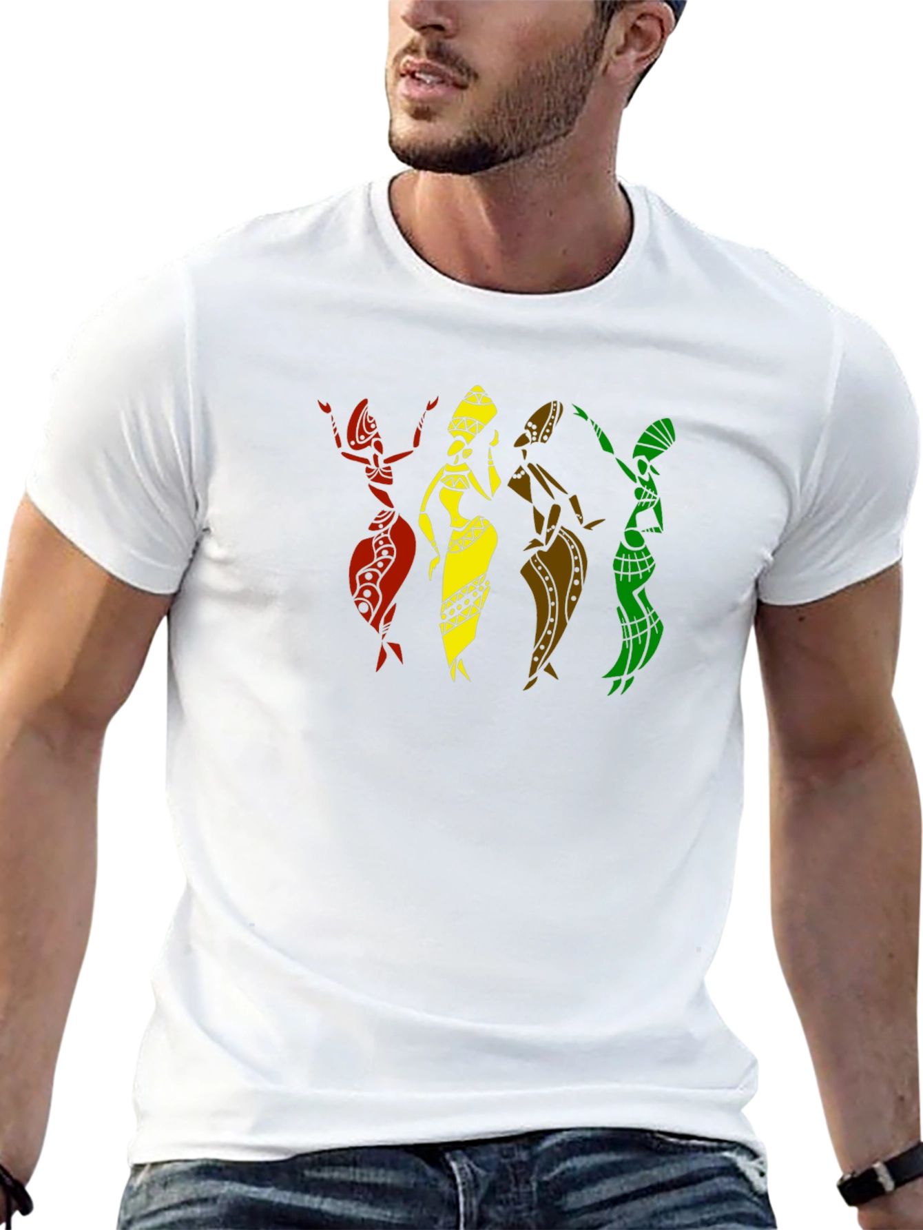 African Women Silhouette Graphic T-Shirt