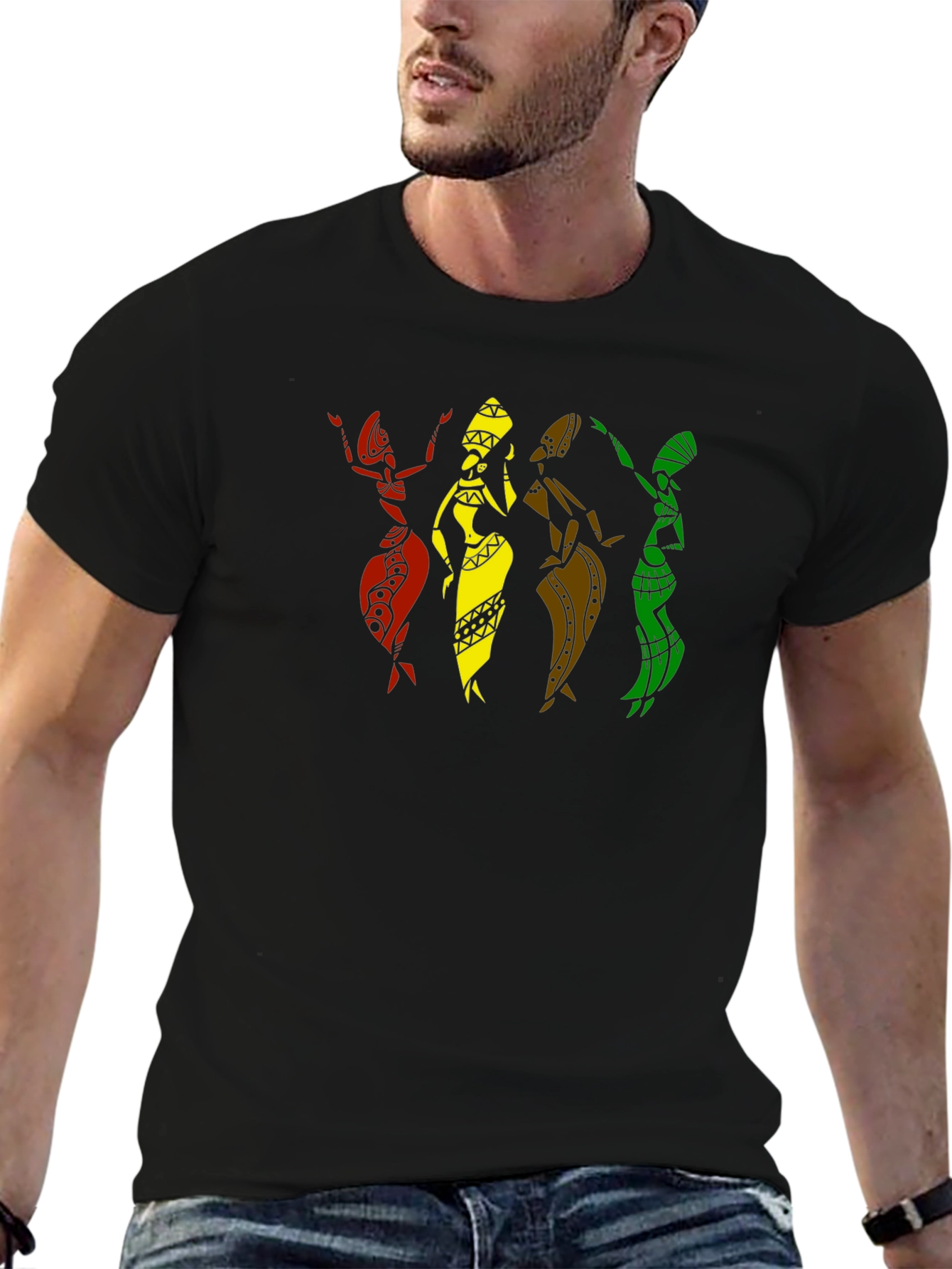 African Women Silhouette Graphic T-Shirt