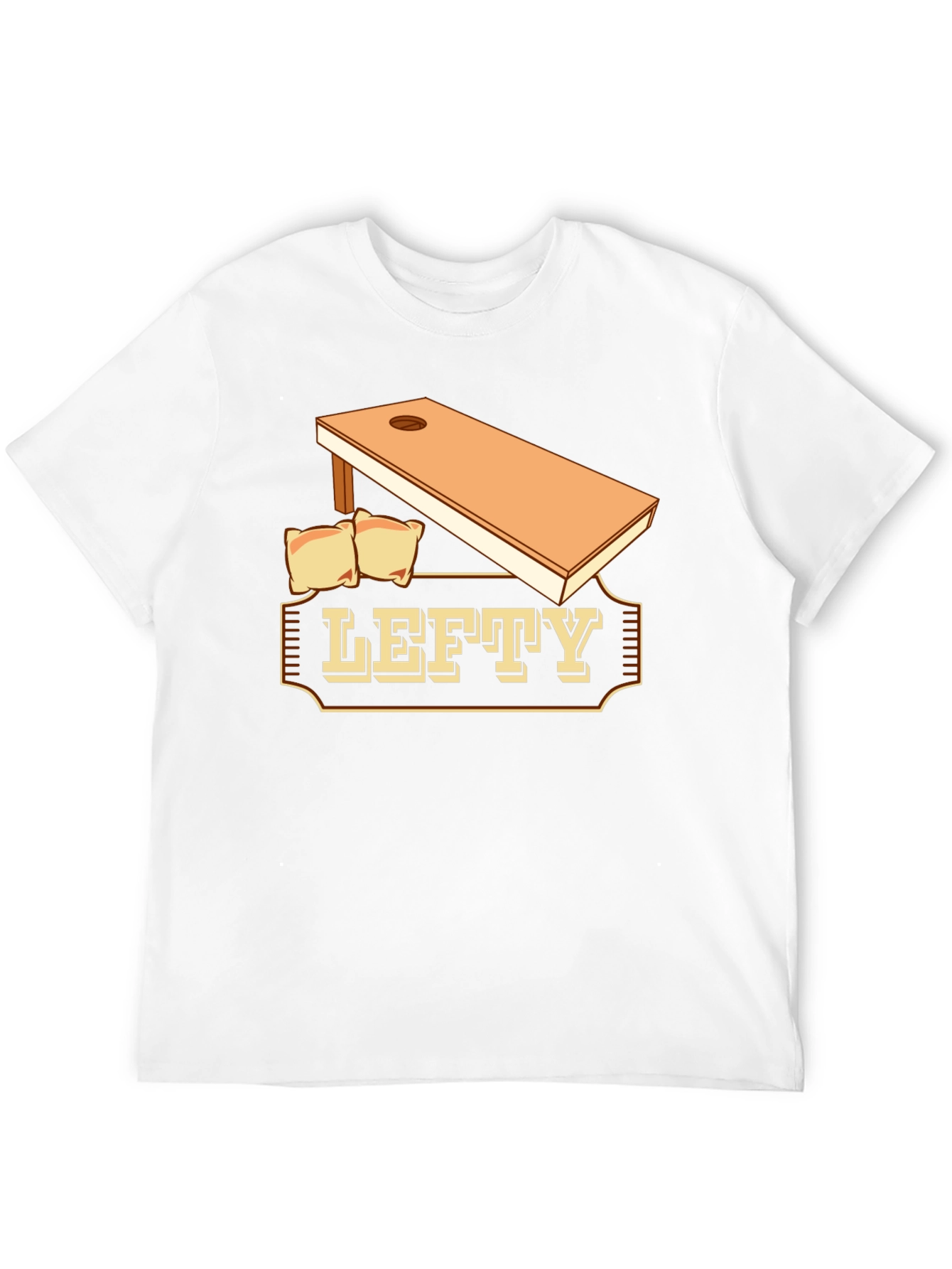 Lefty Cornhole T-Shirt: Tournament Ready!