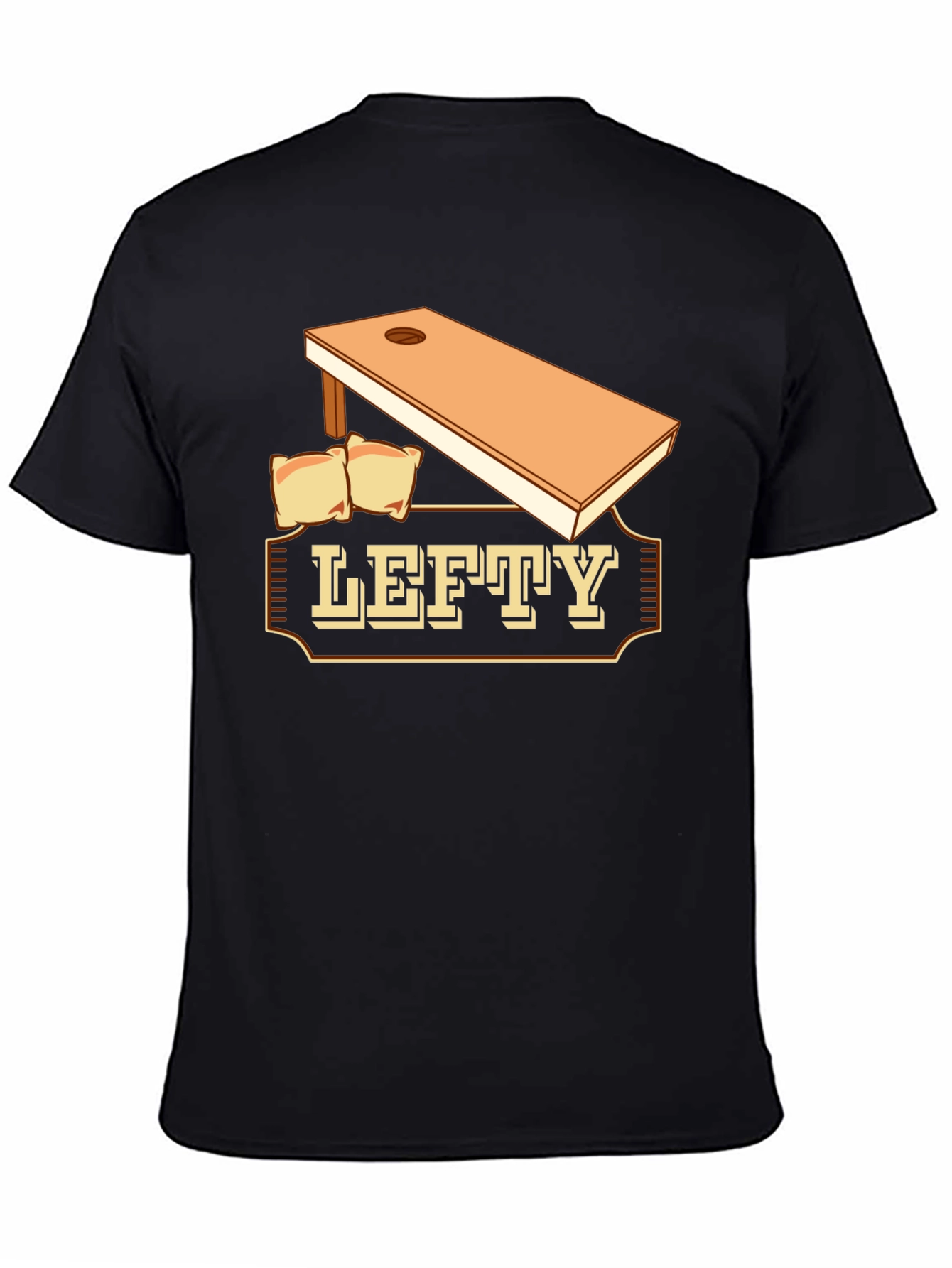 Lefty Cornhole T-Shirt: Tournament Ready!