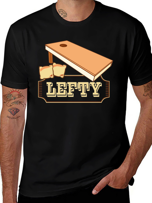 Lefty Cornhole T-Shirt: Tournament Ready!