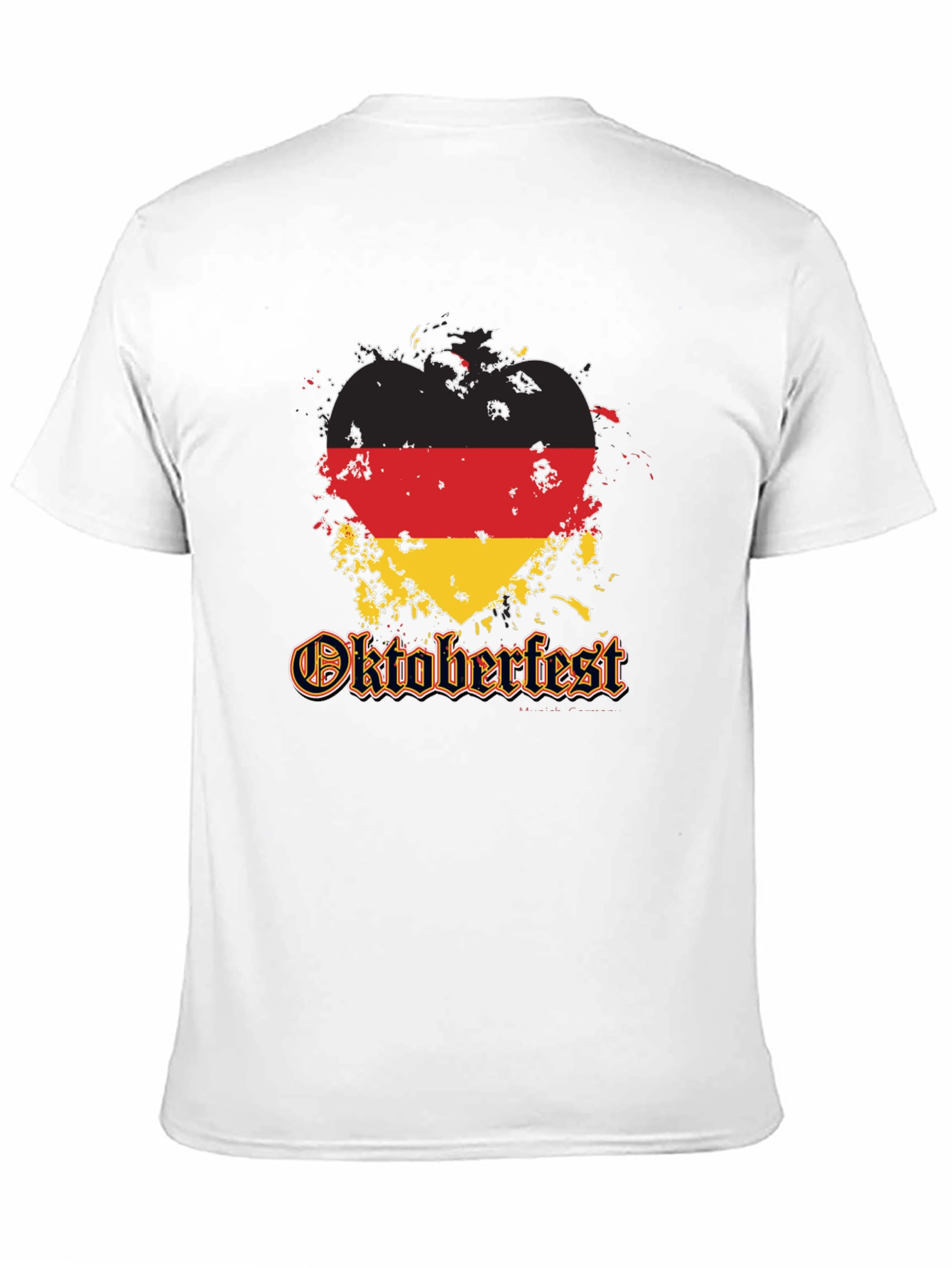 Oktoberfest Germany Flag Heart T-Shirt