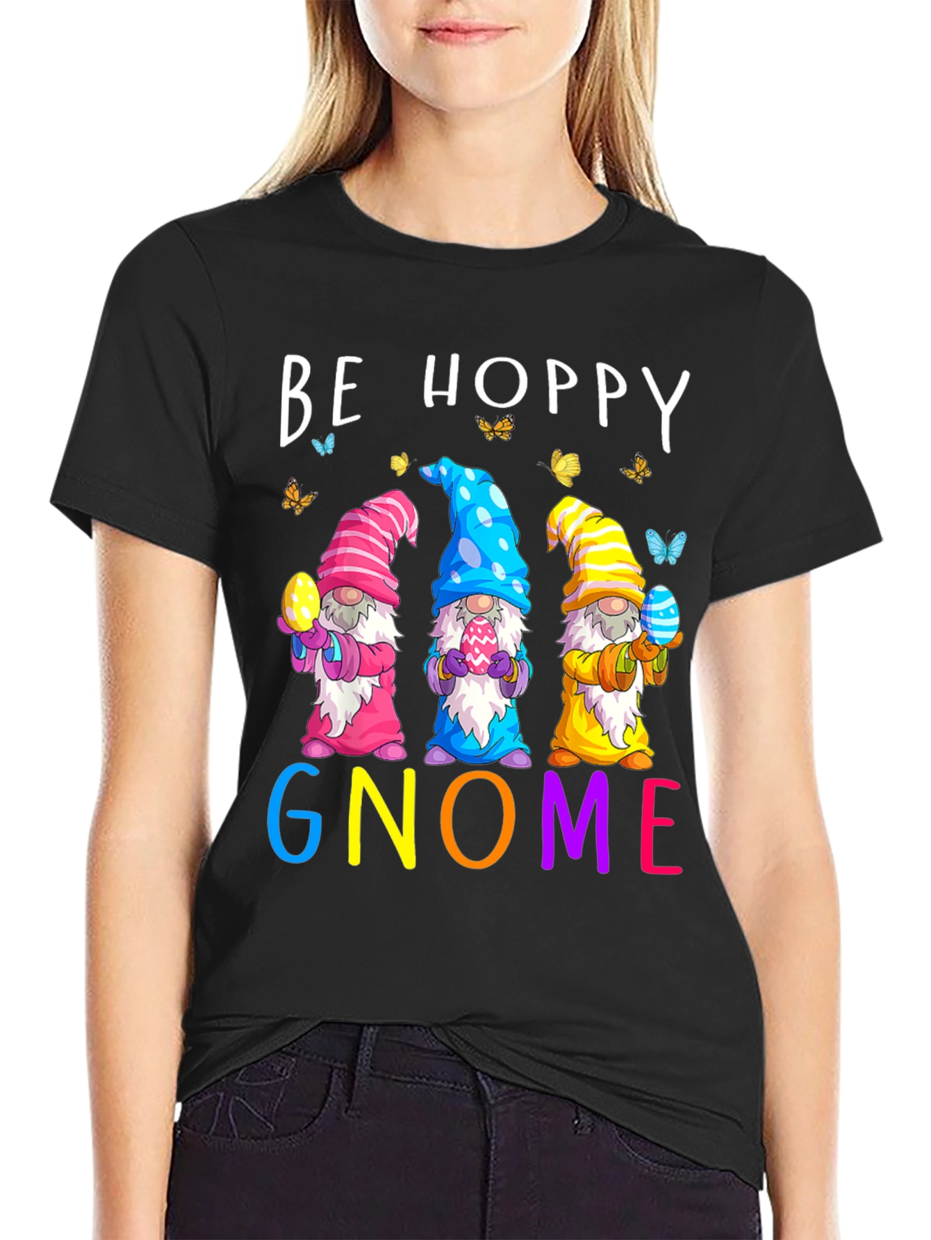 Be Hoppy Gnome Easter T-Shirt