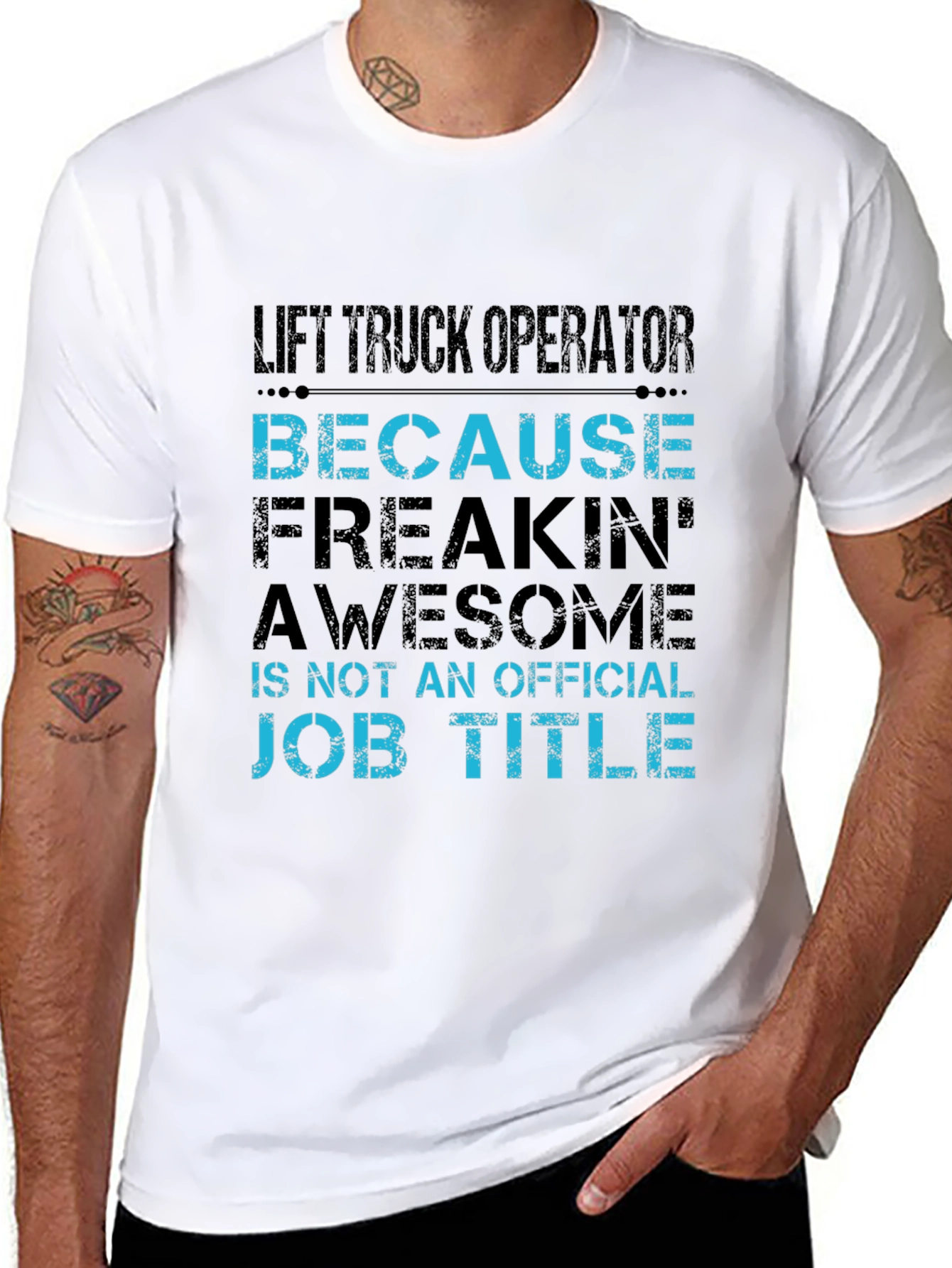 Lift Truck Operator Funny Job Title T-Shirt