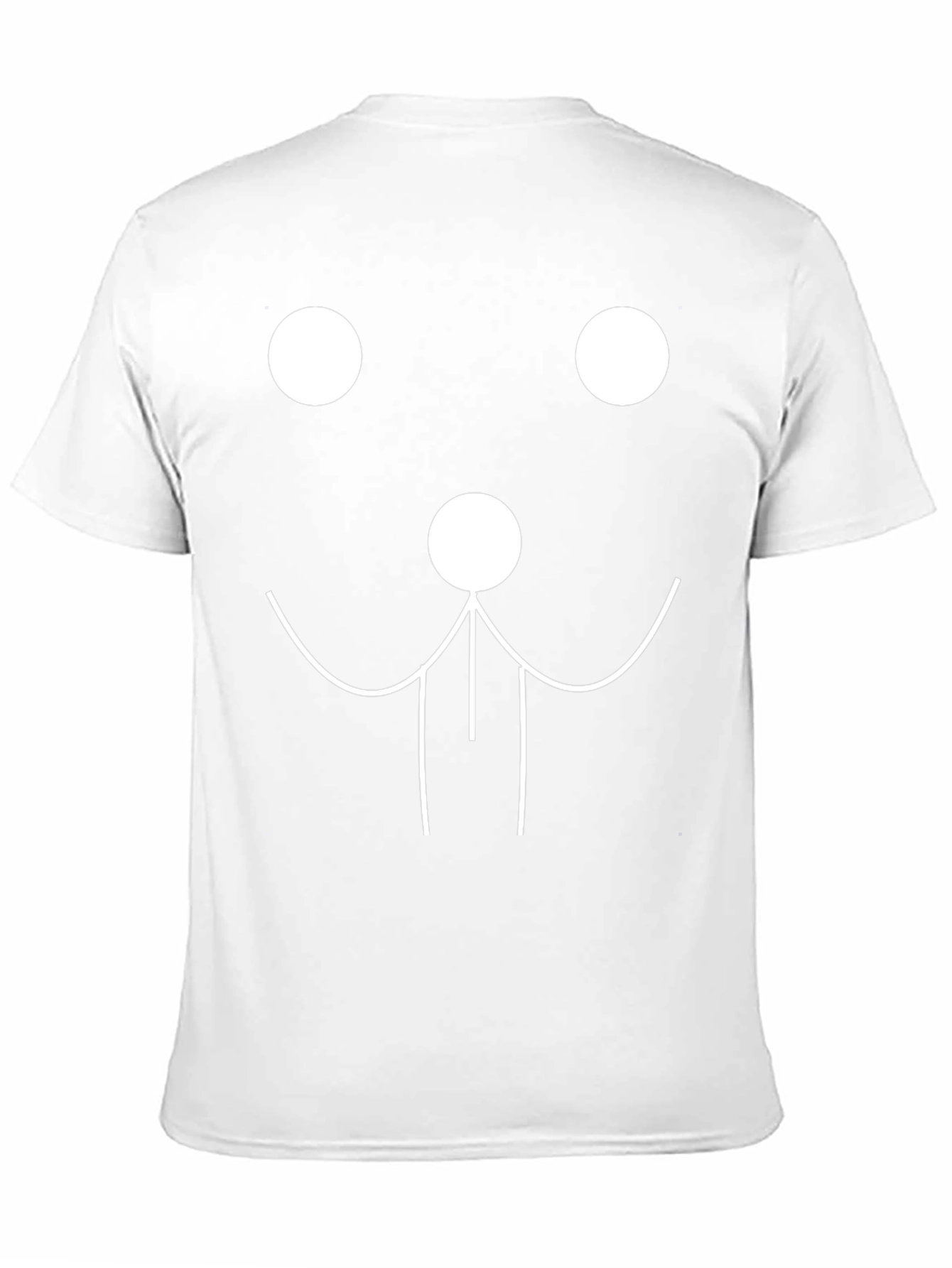 Fun Graphic Tee - Minimalist Face Design
