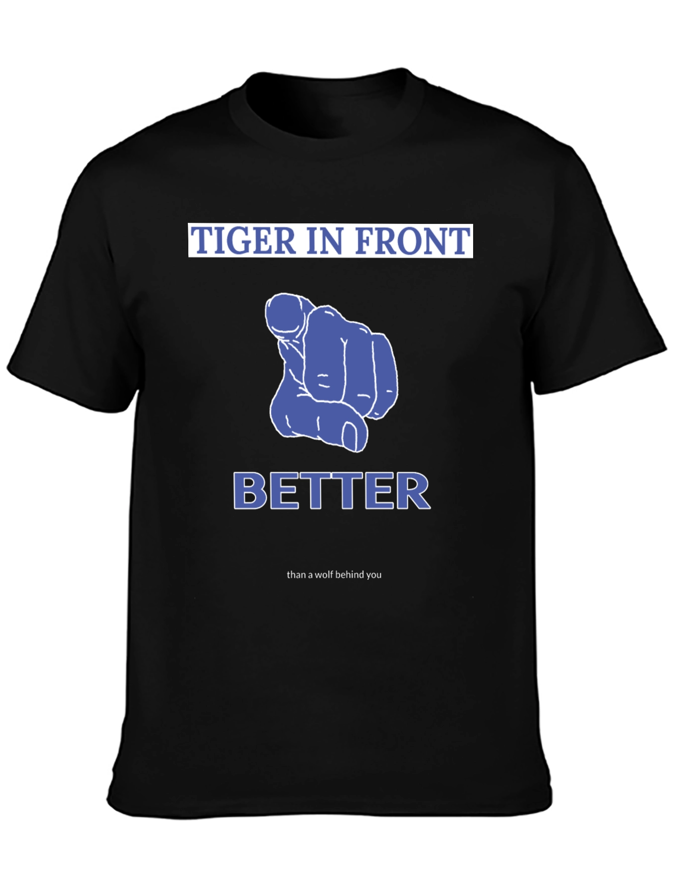 Tiger In Front T-Shirt - Mens Fashion Tee