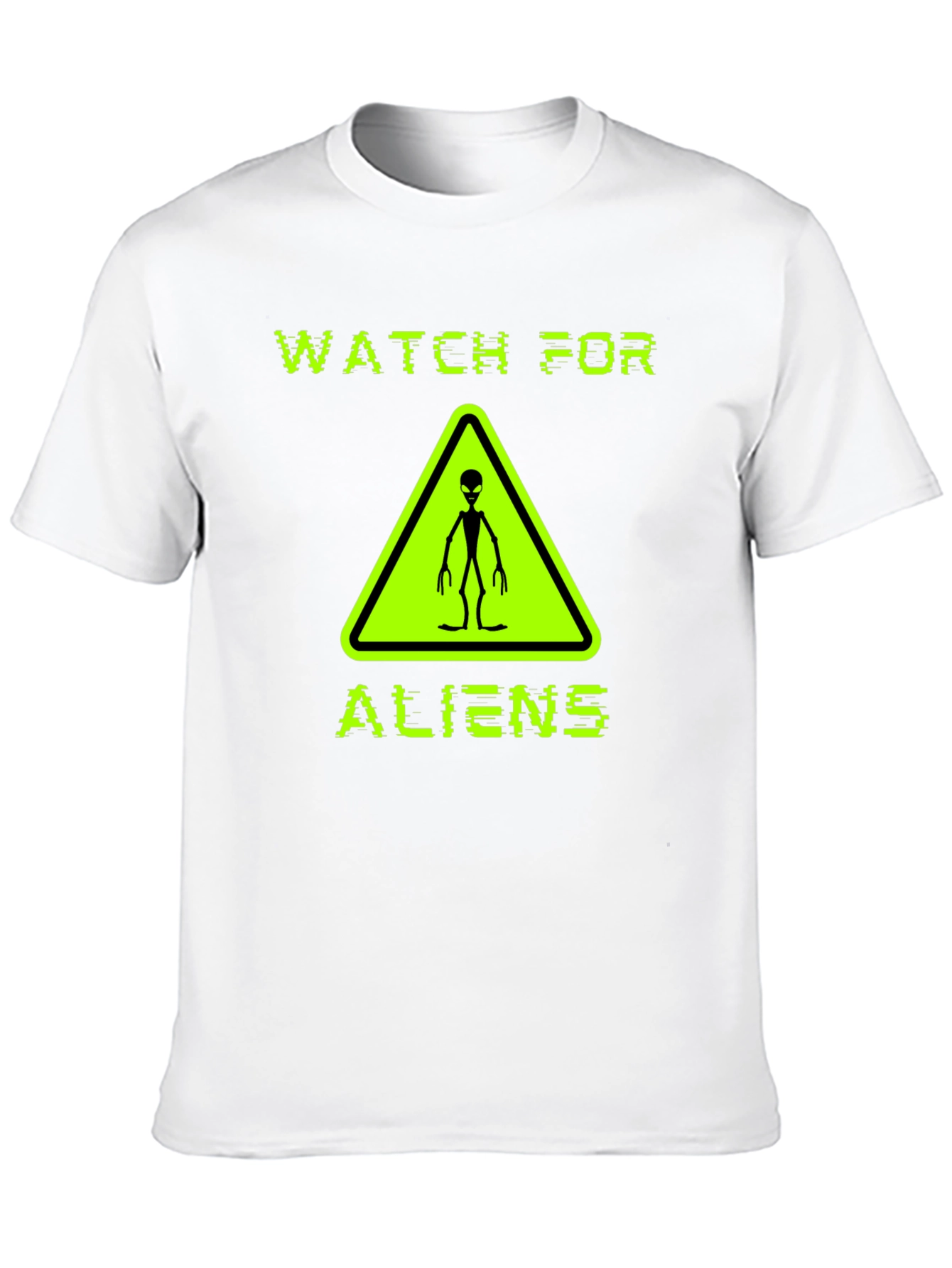 Watch For Aliens Graphic Tee - Black