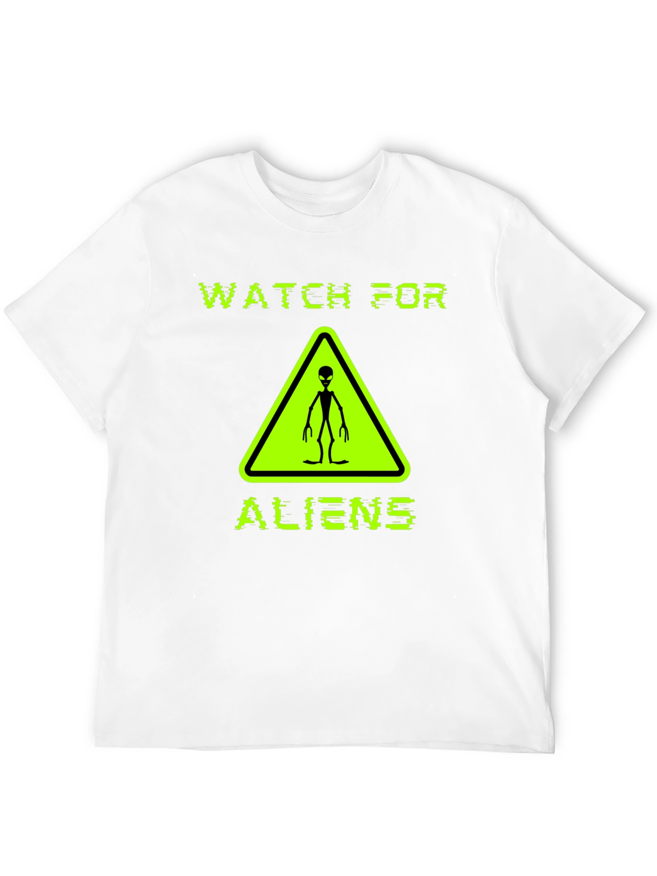 Watch For Aliens Graphic Tee - Black