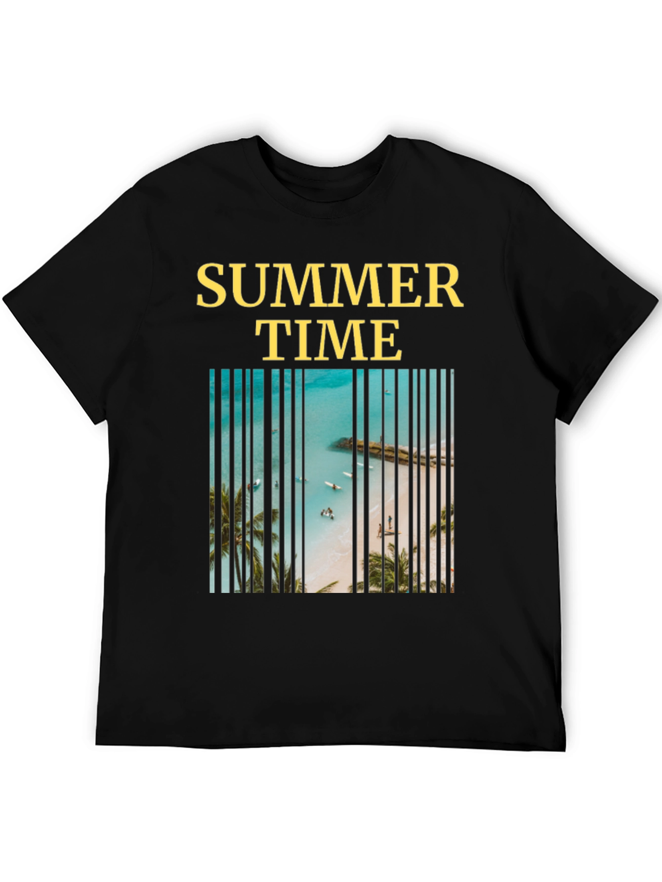 Summer Time Beach Barcode T-Shirt
