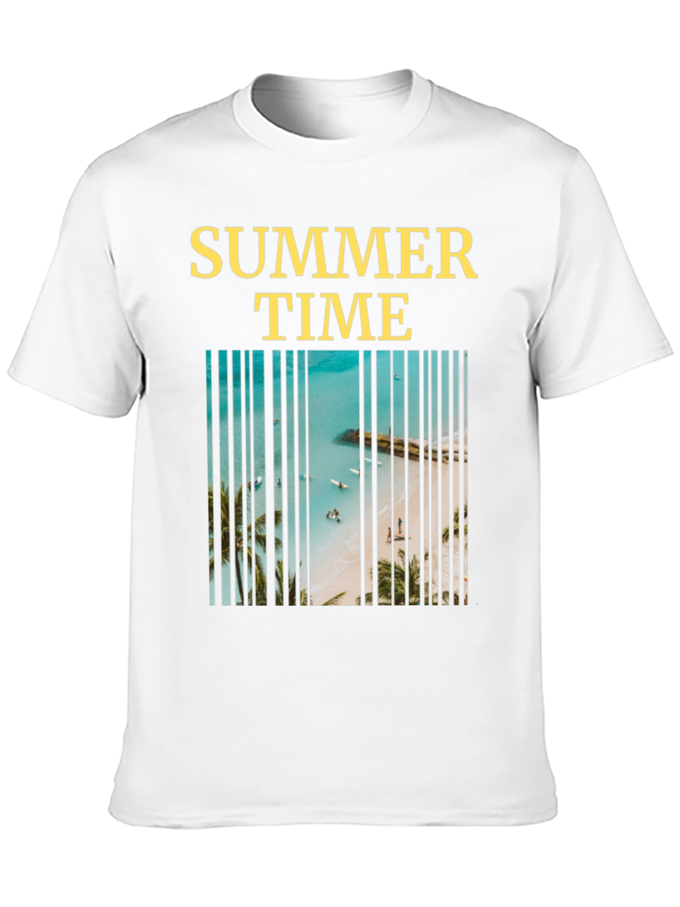 Summer Time Beach Barcode T-Shirt