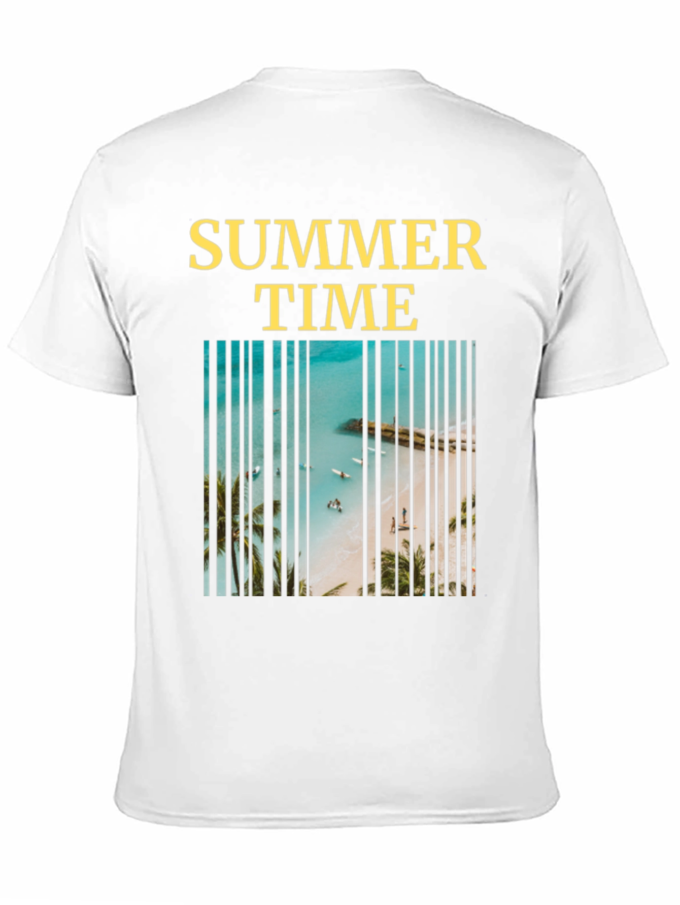 Summer Time Beach Barcode T-Shirt