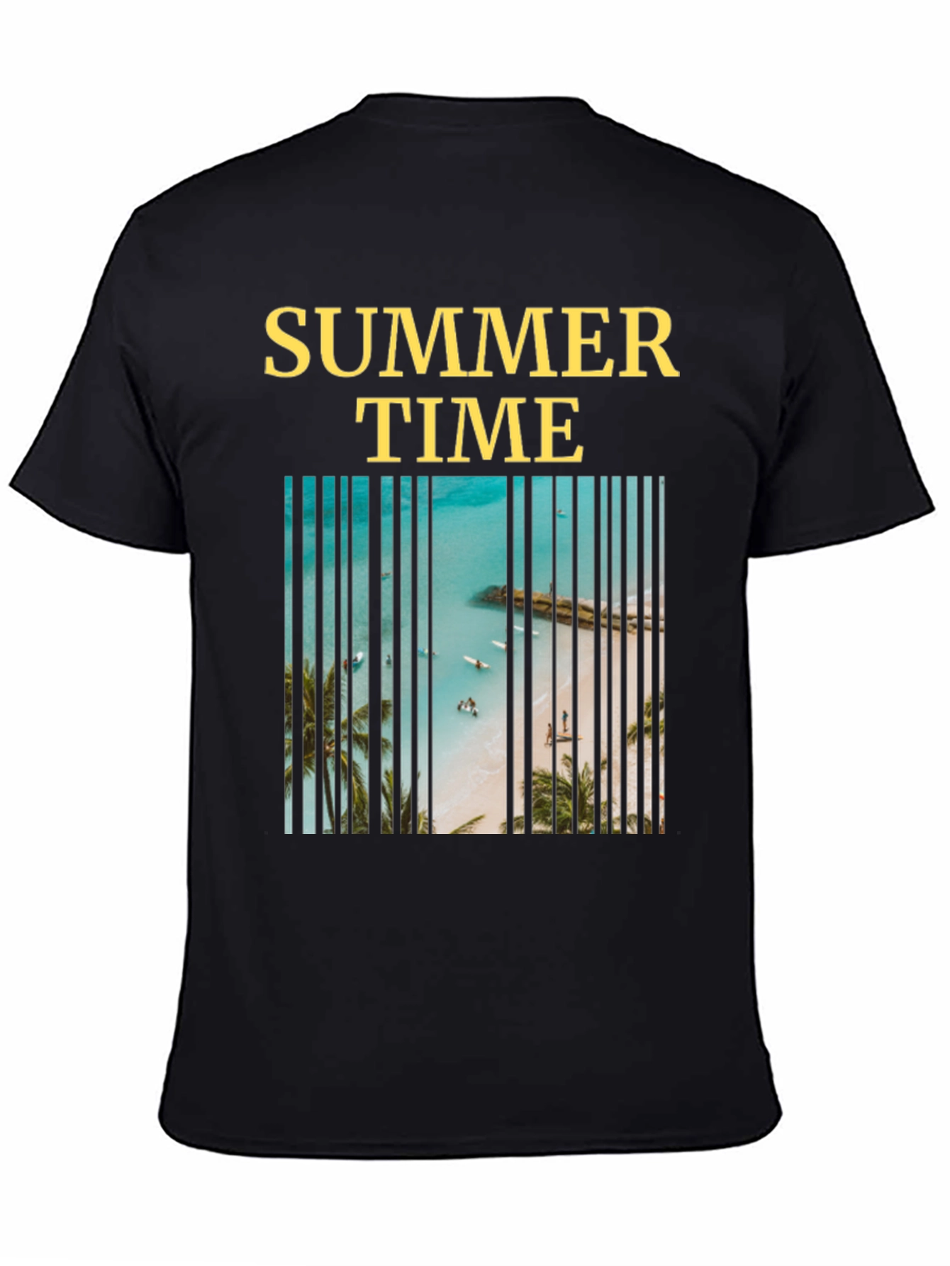 Summer Time Beach Barcode T-Shirt