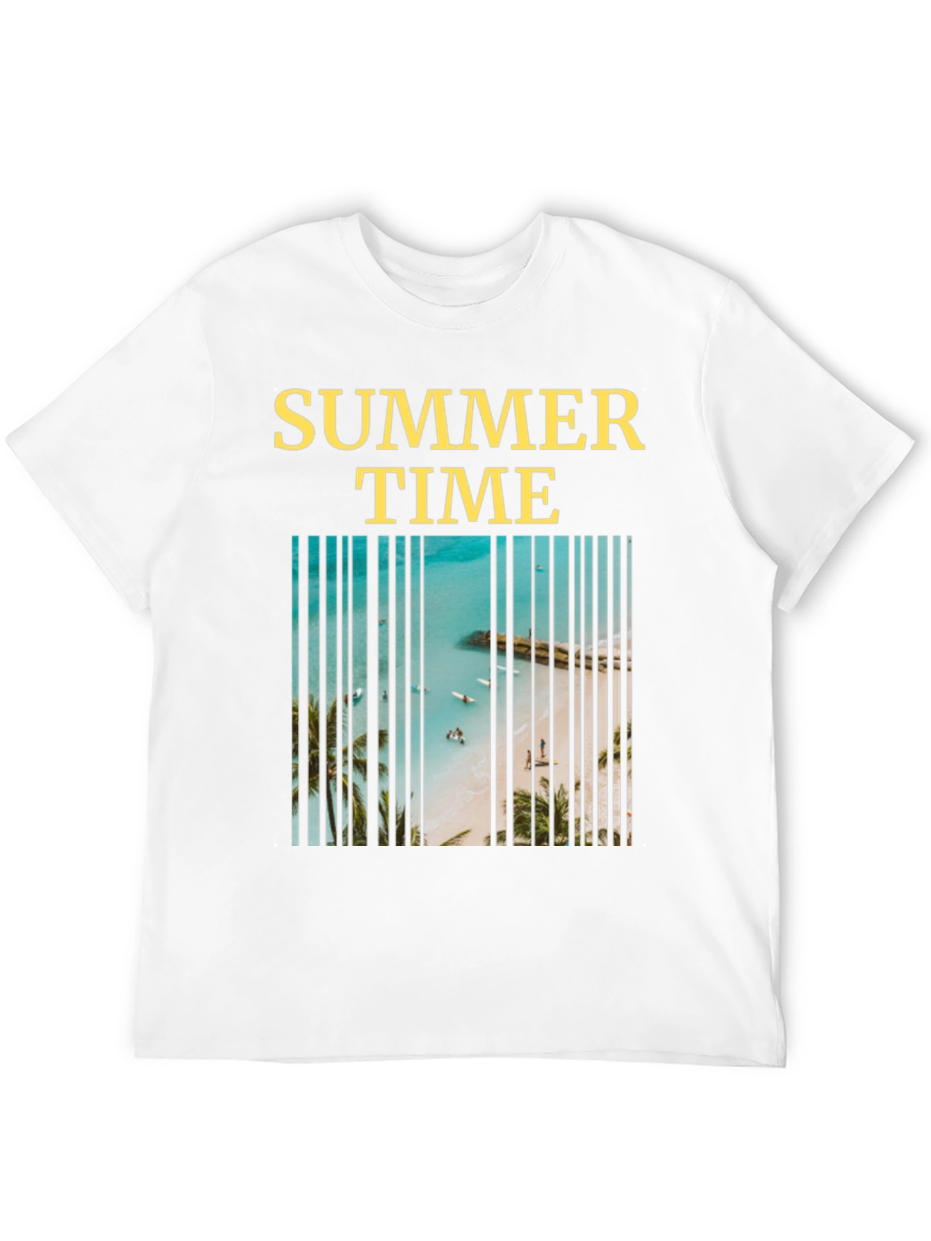 Summer Time Beach Barcode T-Shirt