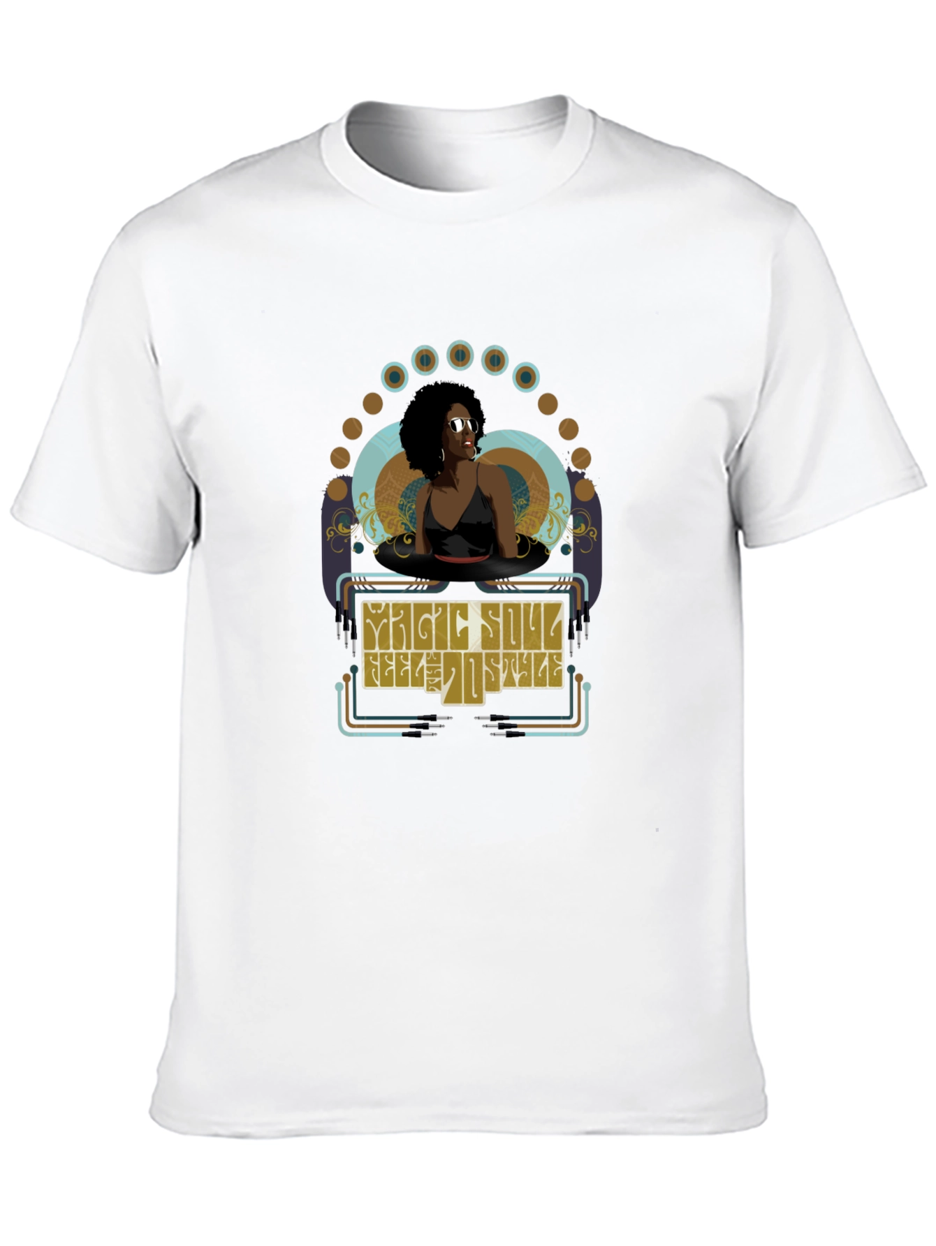 Magic Soul Style Black Graphic T-Shirt