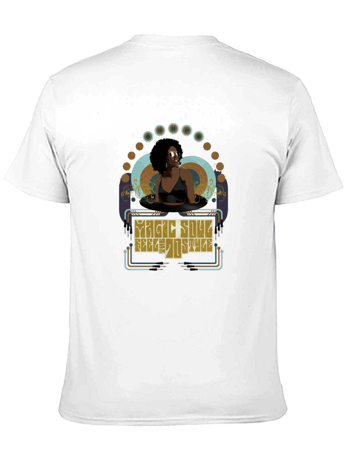 Magic Soul Style Black Graphic T-Shirt