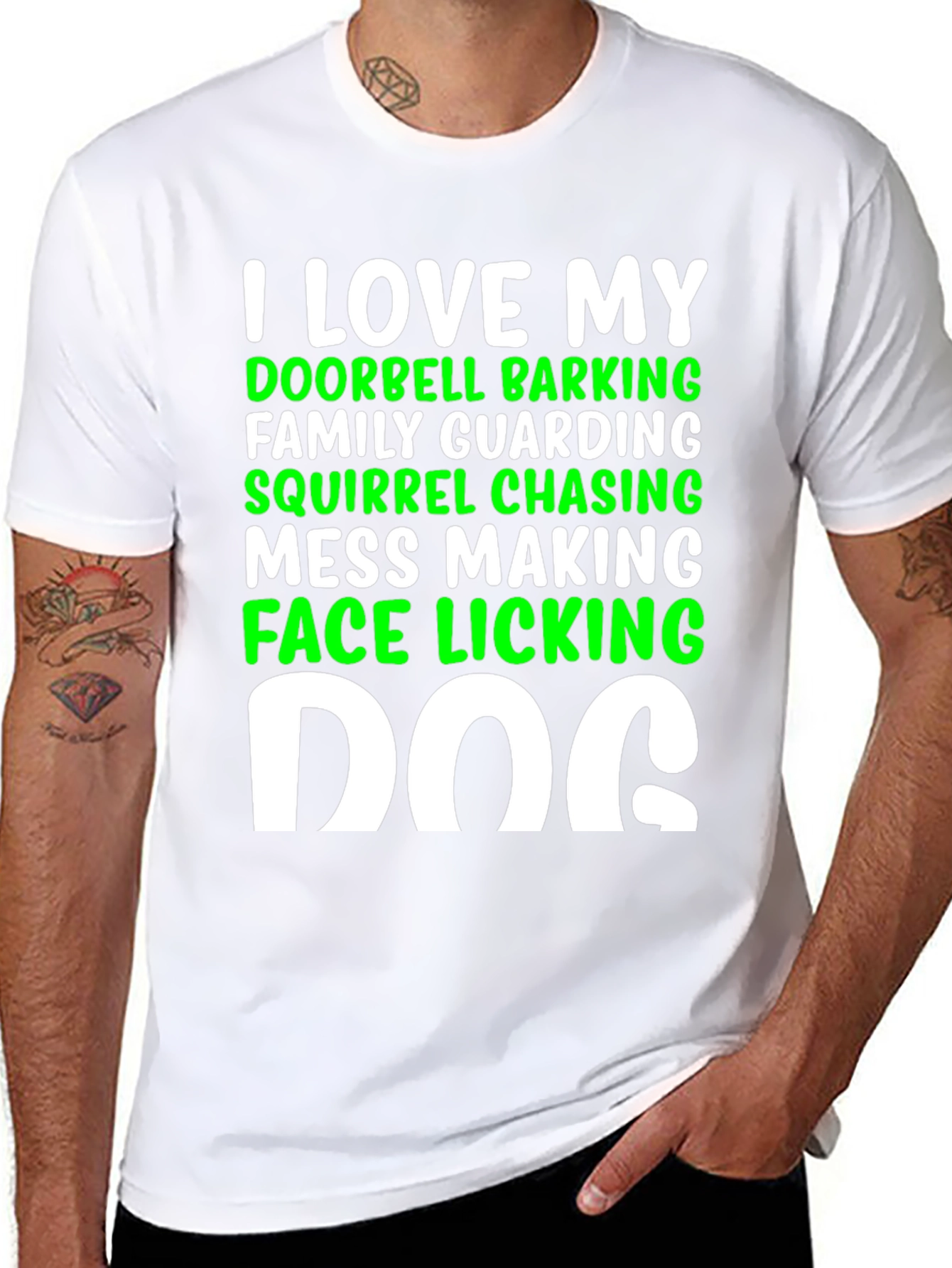 I Love My Dog Tee: Quirky Canine Lover T-Shirt