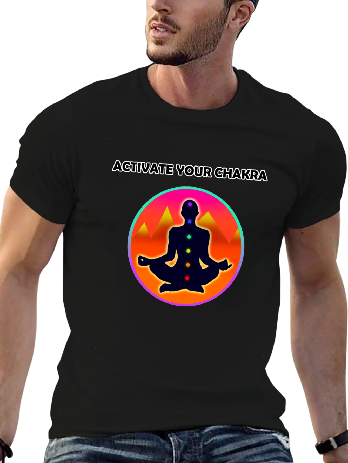 Chakra Activation T-Shirt: Meditate in Style