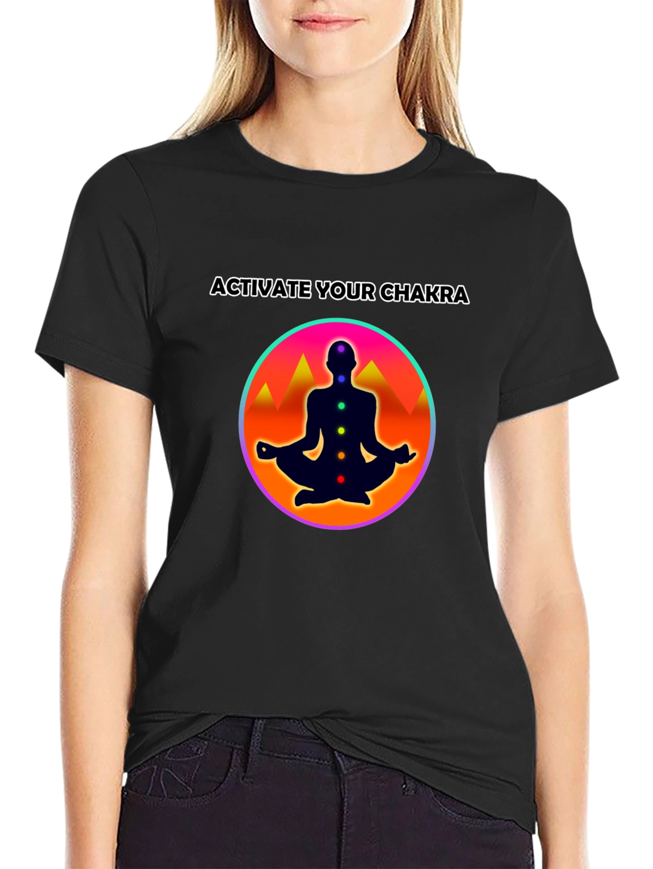 Chakra Activation T-Shirt: Meditate in Style