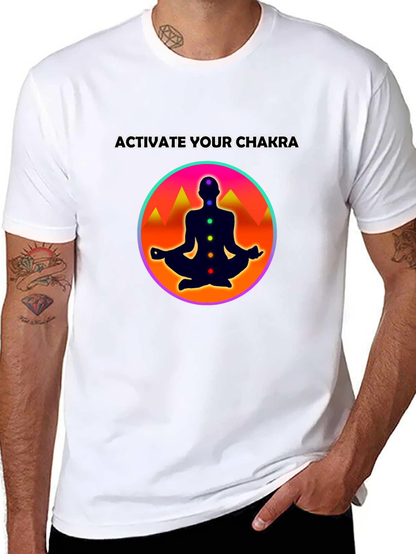 Chakra Activation T-Shirt: Meditate in Style