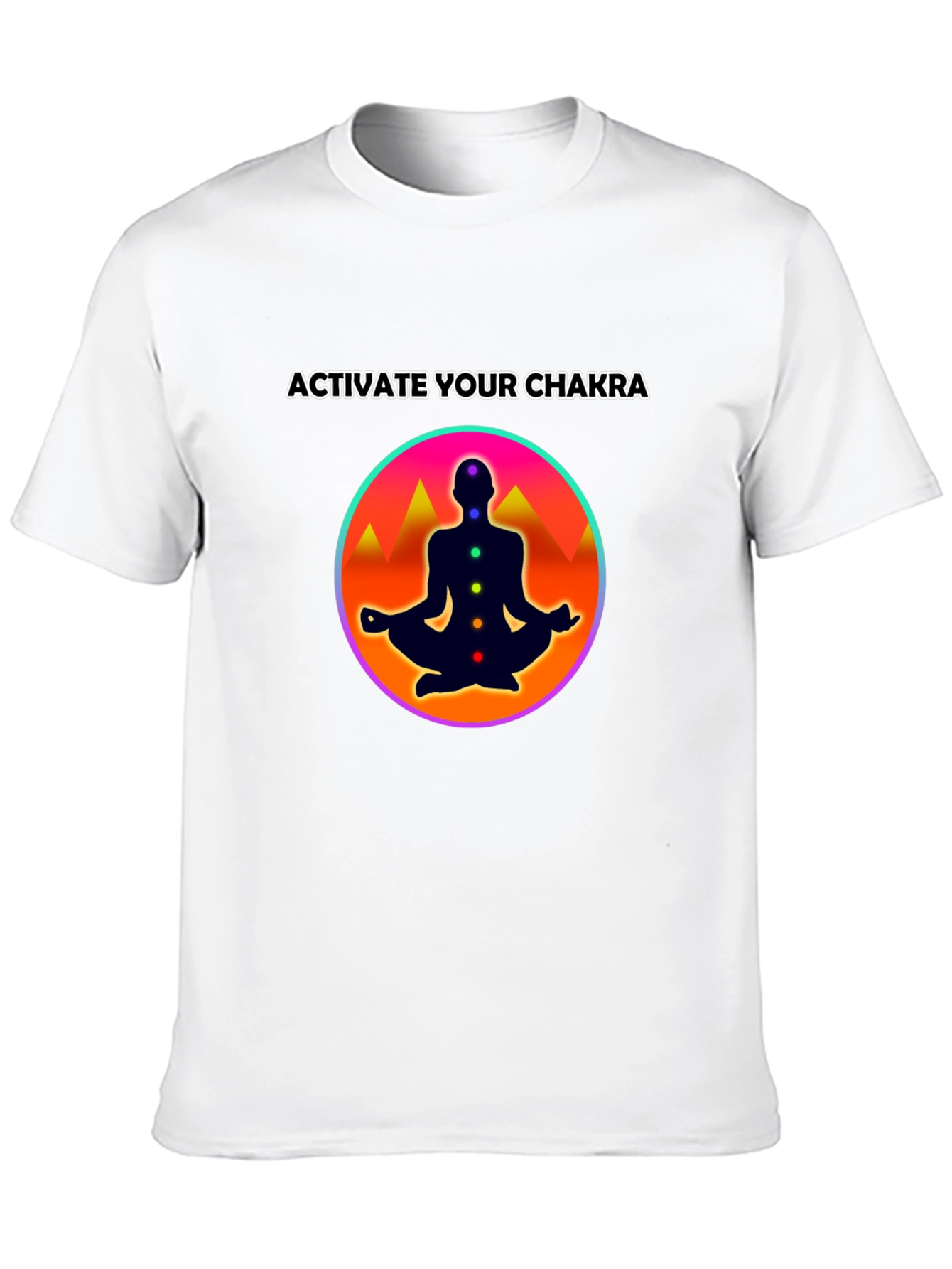 Chakra Activation T-Shirt: Meditate in Style