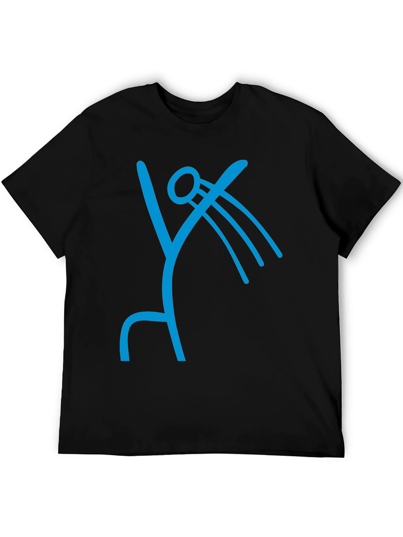 Abstract Symbol Graphic Tee - Modern Casual Shirt