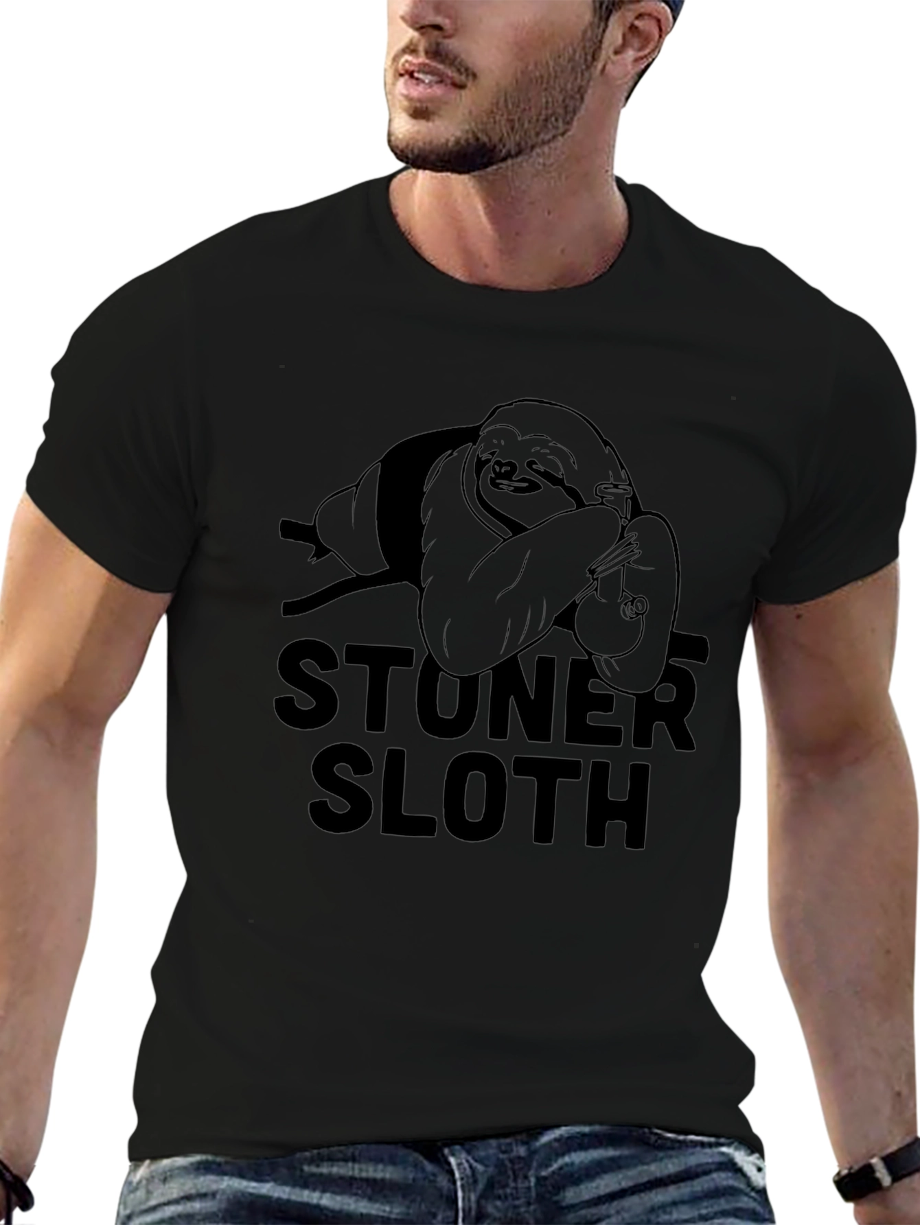 Stoner Sloth T-Shirt - Relaxed Fit Graphic Tee