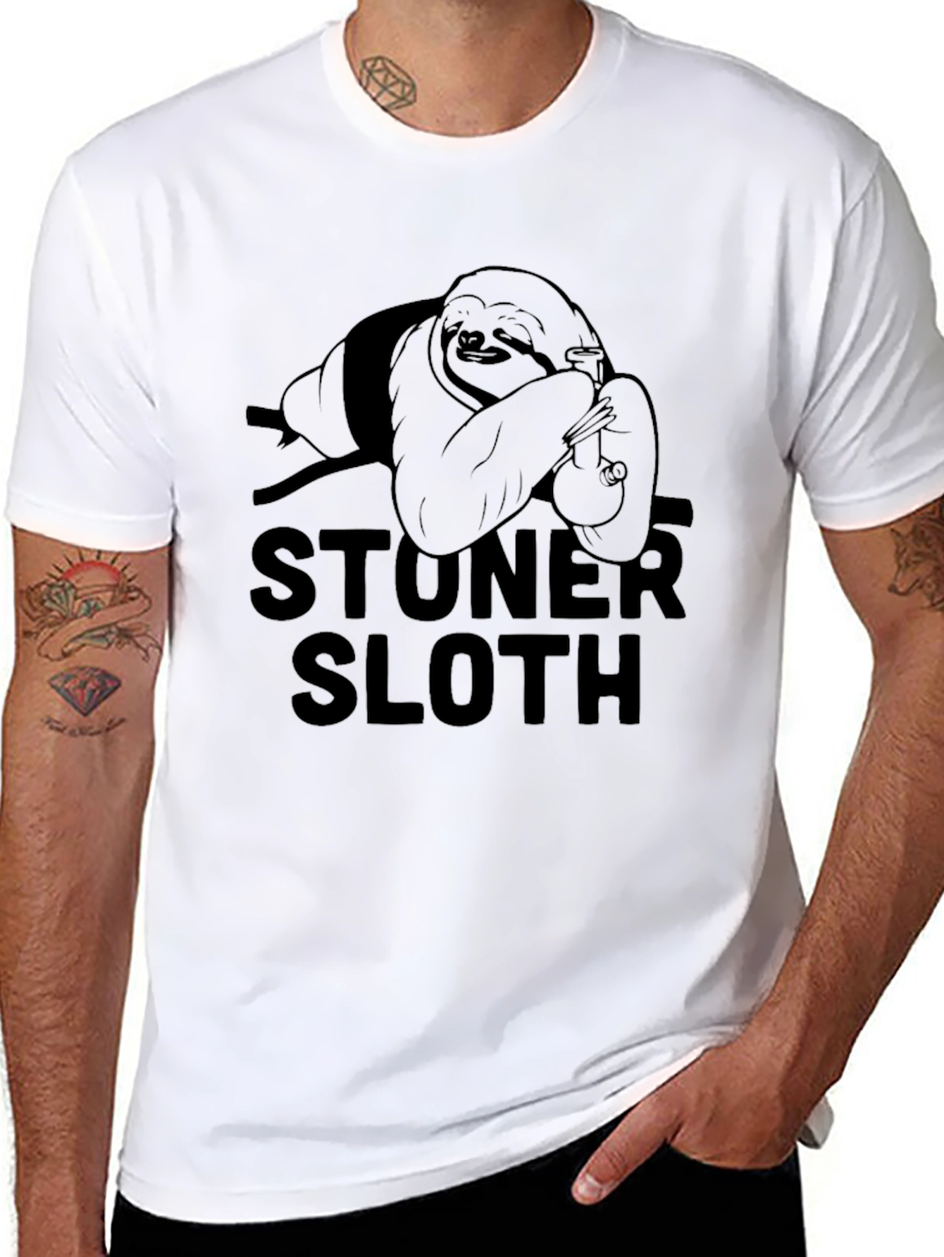 Stoner Sloth T-Shirt - Relaxed Fit Graphic Tee