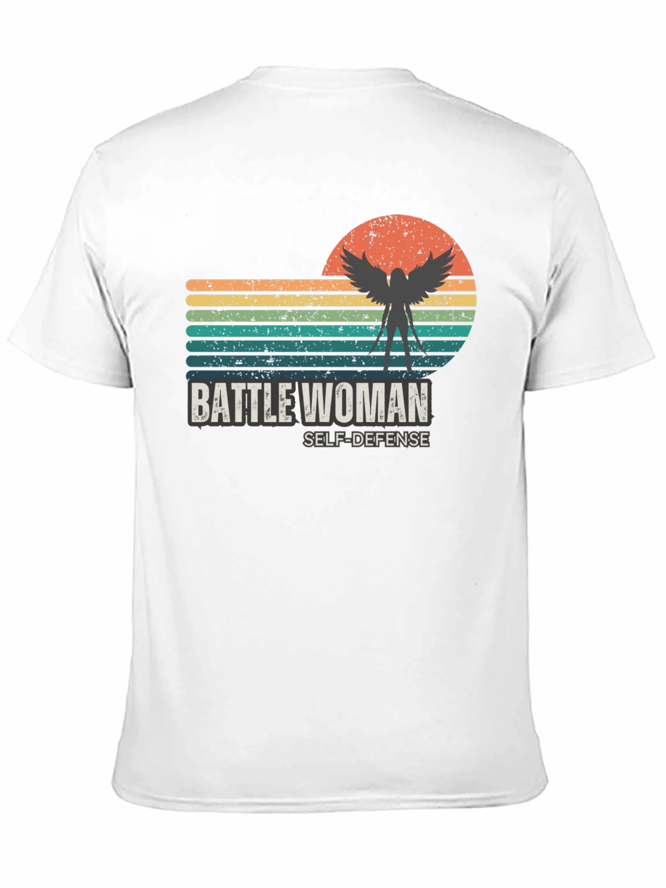 Battle Woman Self-Defense Graphic T-Shirt