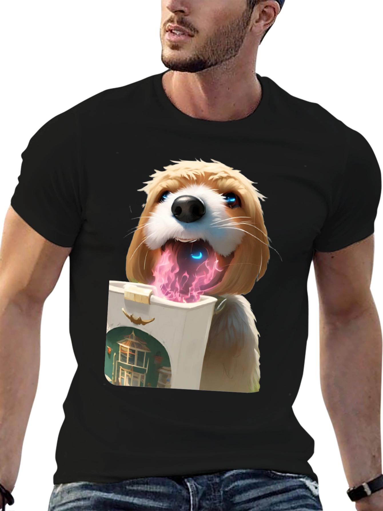 Dog Lover T-Shirt - Artistic Graphic Tee