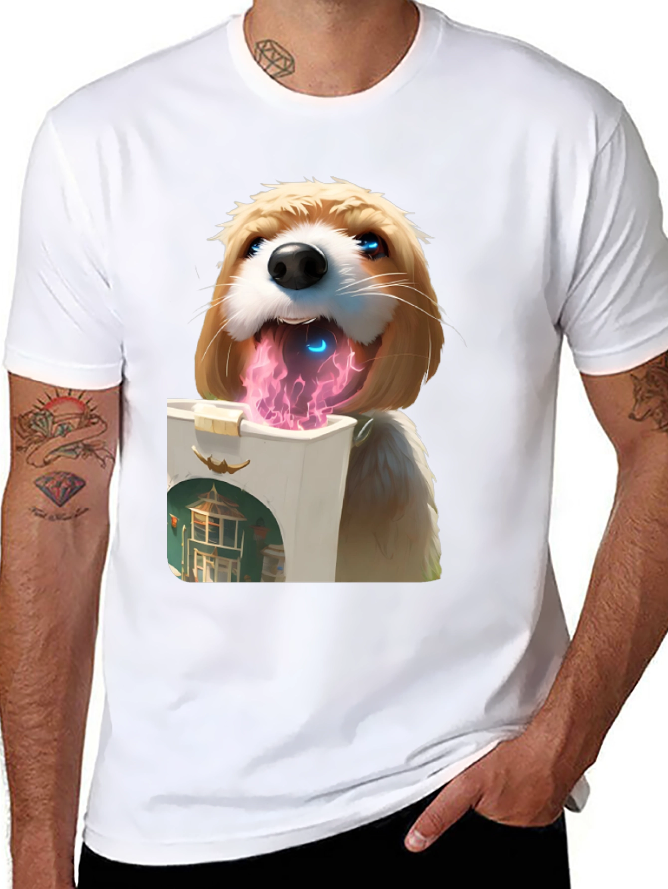 Dog Lover T-Shirt - Artistic Graphic Tee