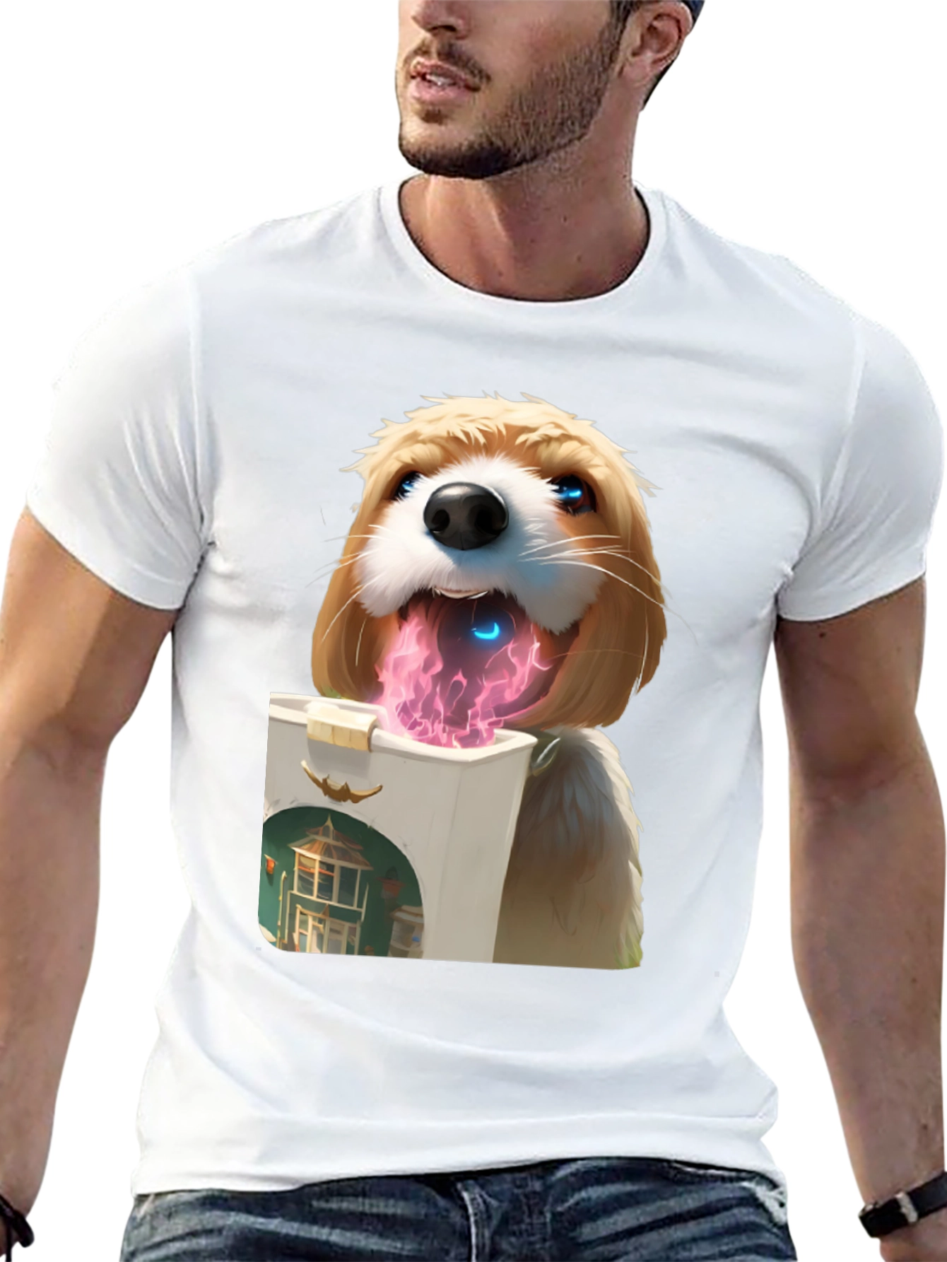 Dog Lover T-Shirt - Artistic Graphic Tee