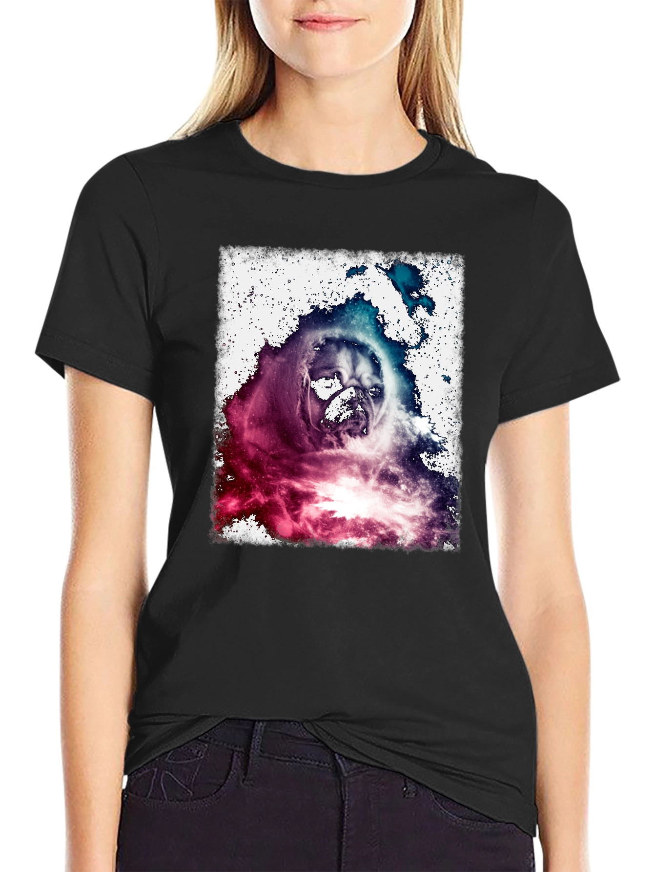 Pug Space Dog T-Shirt - Galaxy Pet Tee