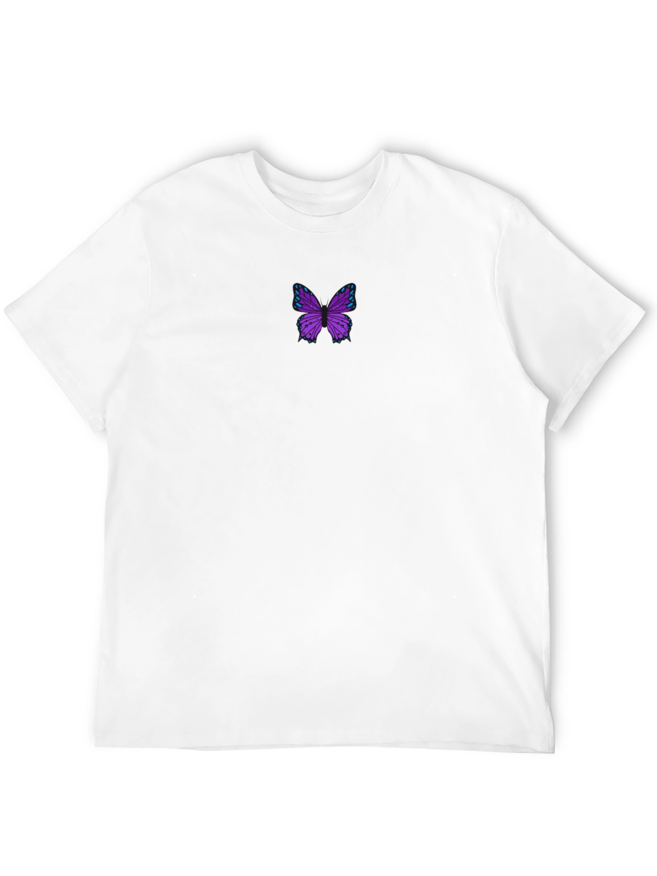 Butterfly Graphic Tee - Stylish Black Cotton Blend