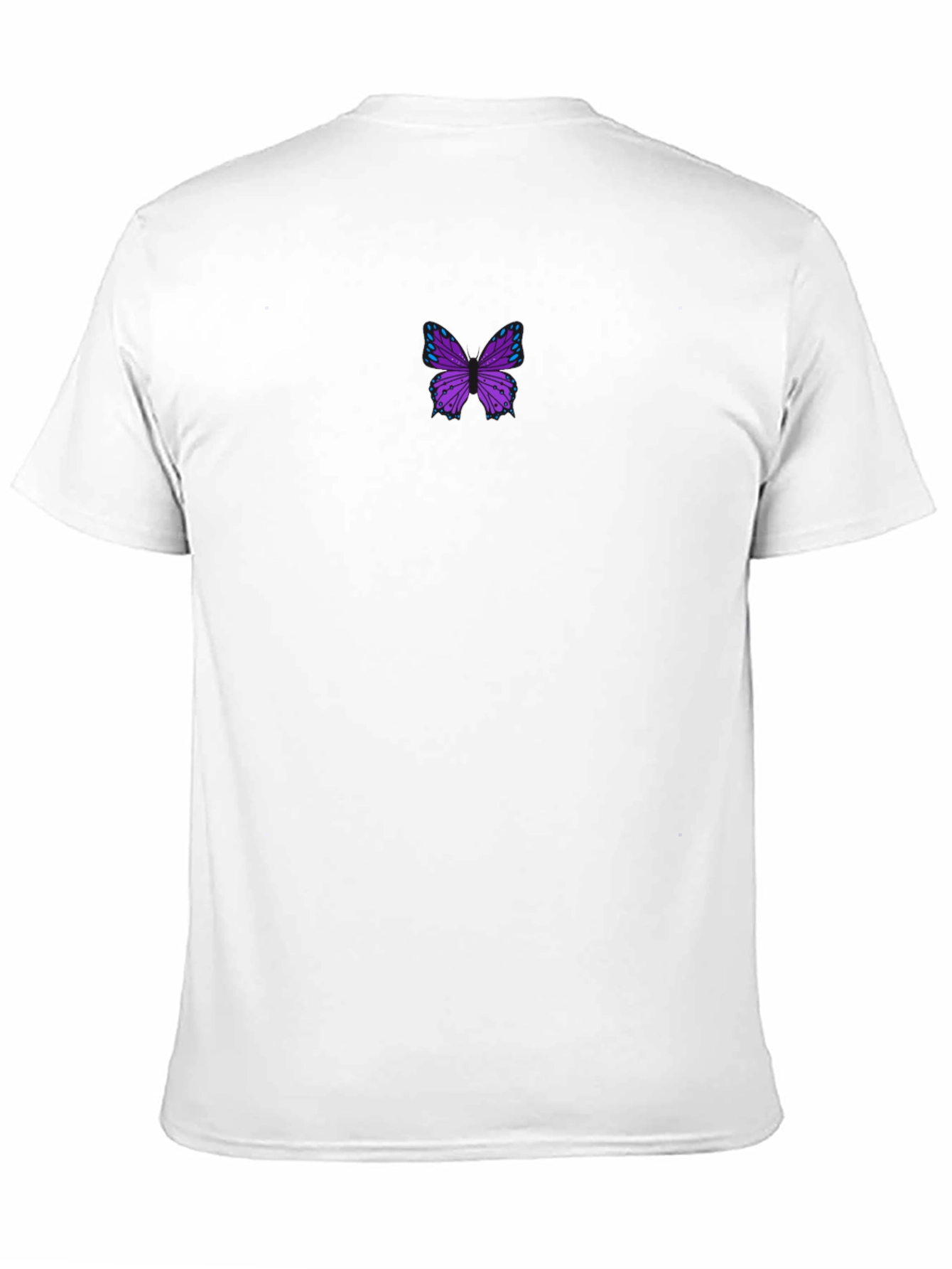 Butterfly Graphic Tee - Stylish Black Cotton Blend