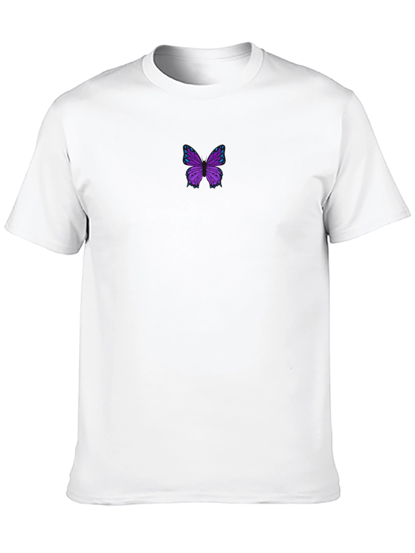 Butterfly Graphic Tee - Stylish Black Cotton Blend