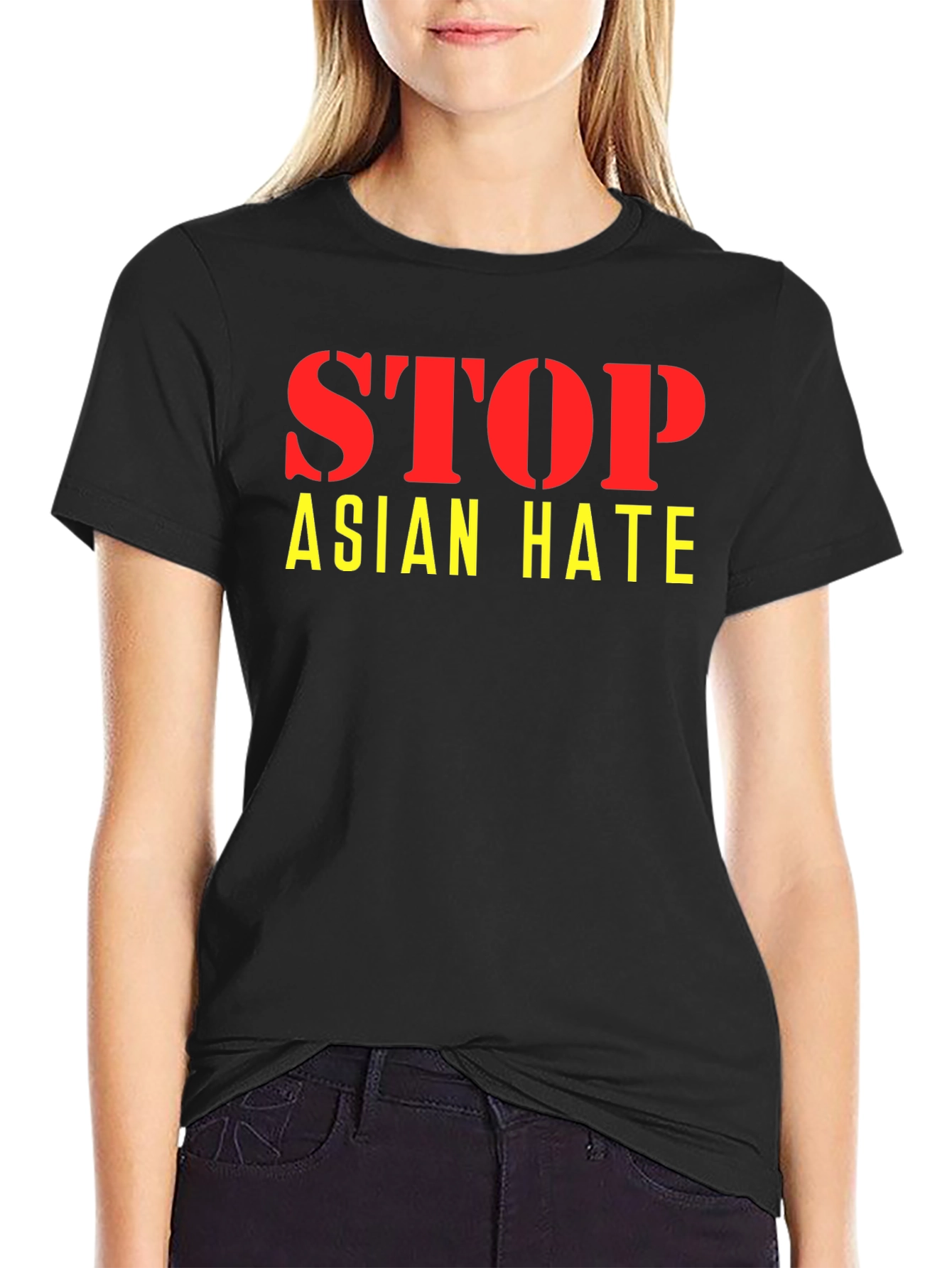 Stop Asian Hate T-Shirt - Black Activism Tee
