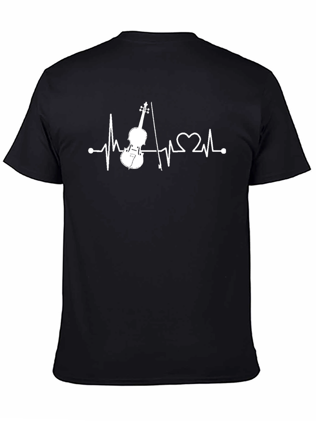 Violin Heartbeat T-Shirt - Music Lover Tee