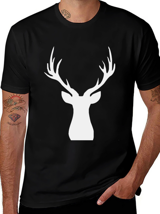 Stag Silhouette Black T-Shirt