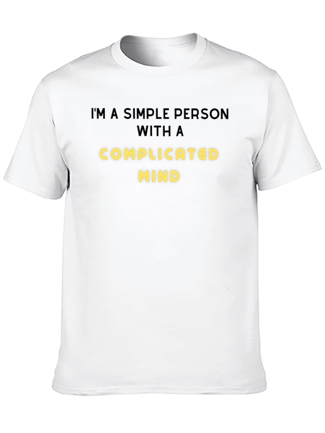 Simple Person Complicated Mind Graphic Tee - Black