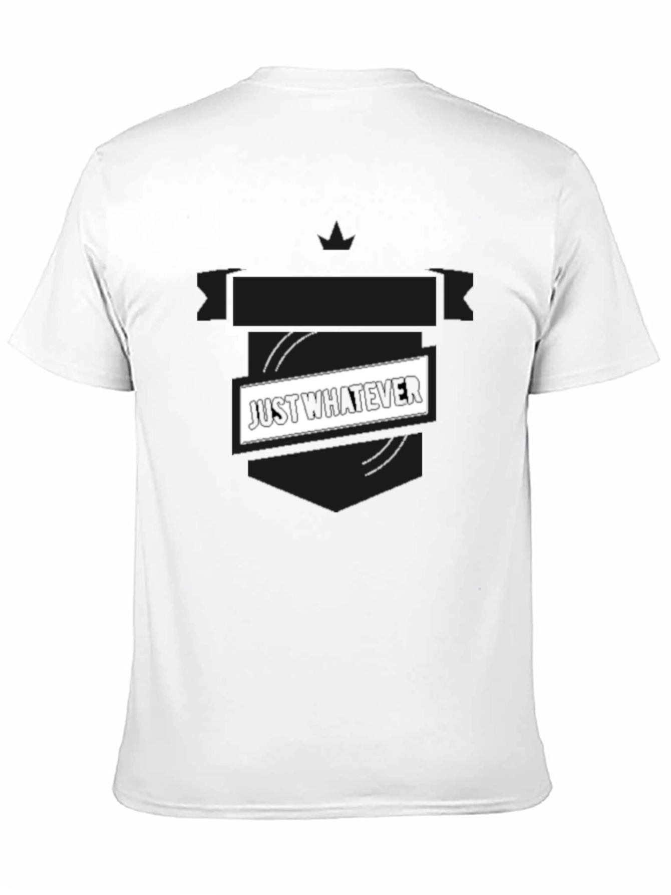 Just Whatever Black Graphic Tee - Casual Style